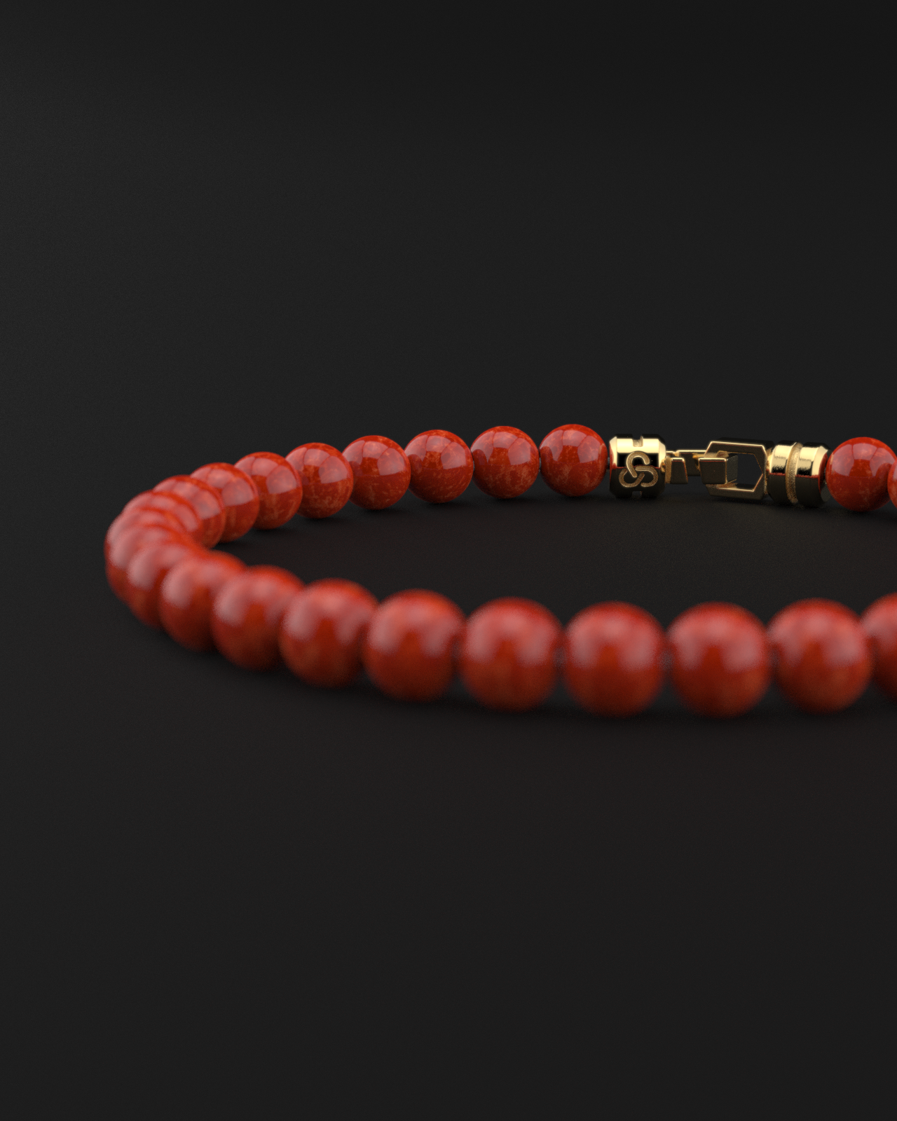 Red Jade Bracelet 6mm | VERTEX