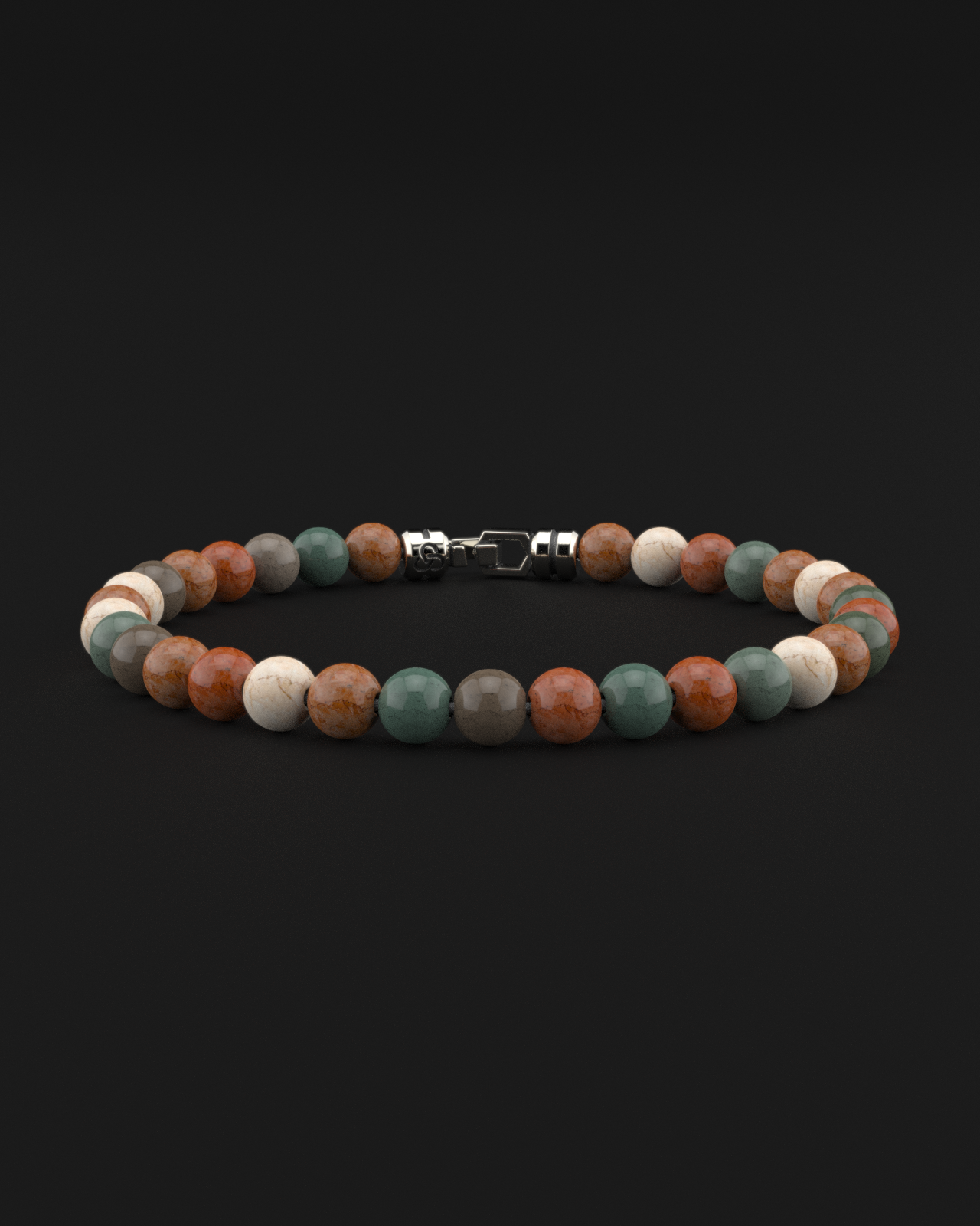 Ocean Agate Bracelet 6mm | VERTEX