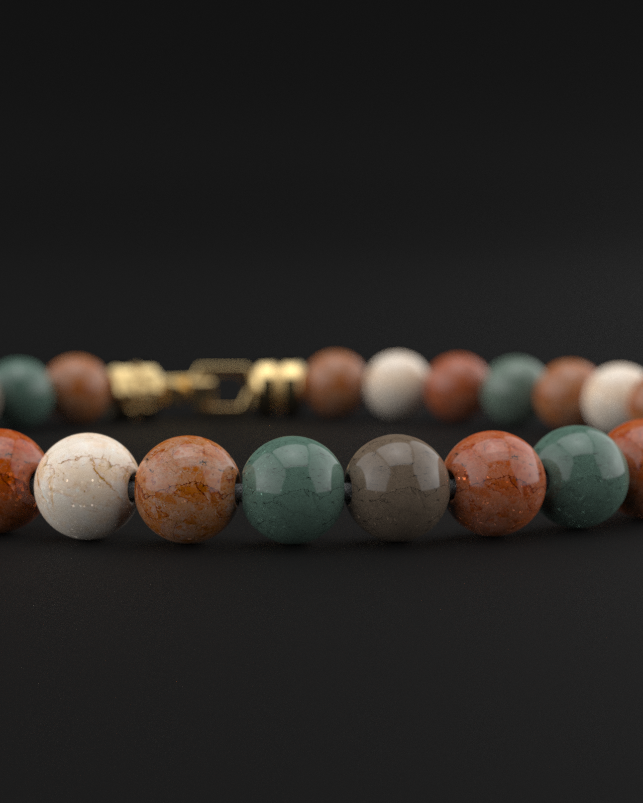 Ocean Agate Bracelet 6mm | VERTEX