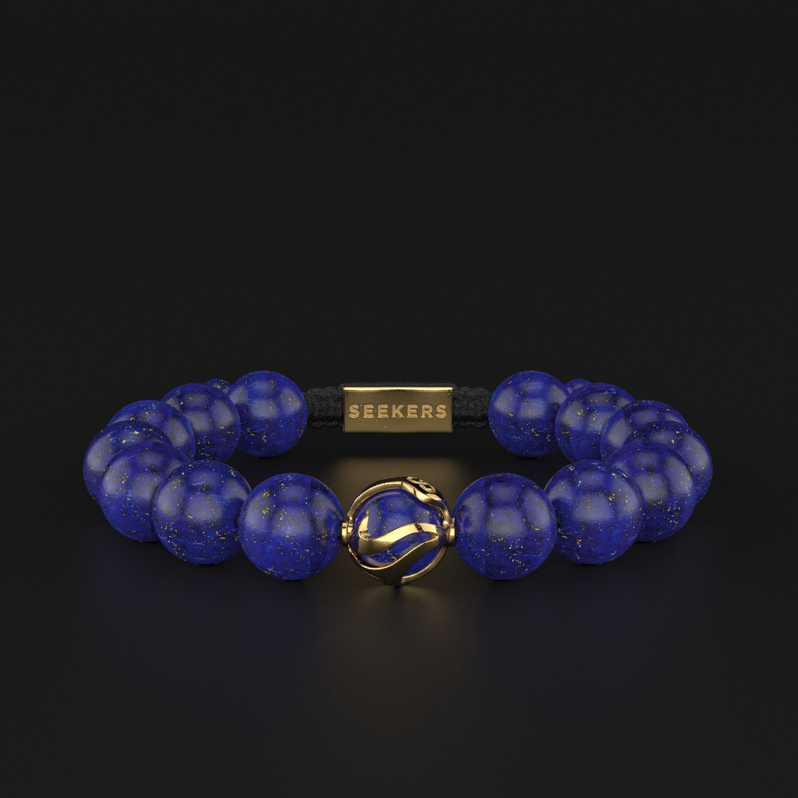 Lapis Lazuli Bracelet 12mm | Waves
