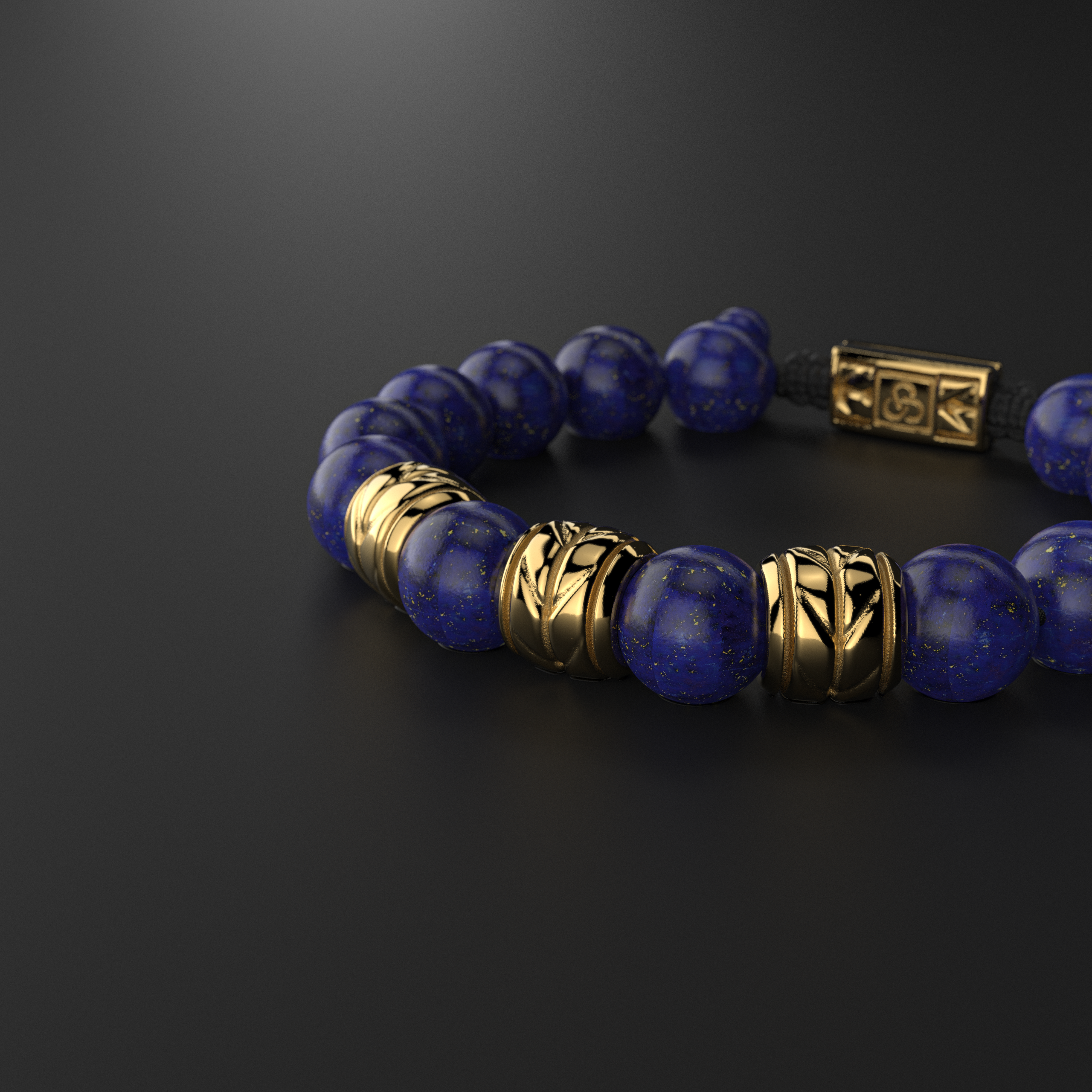 Lapis Lazuli Bracelet 12mm | Woven