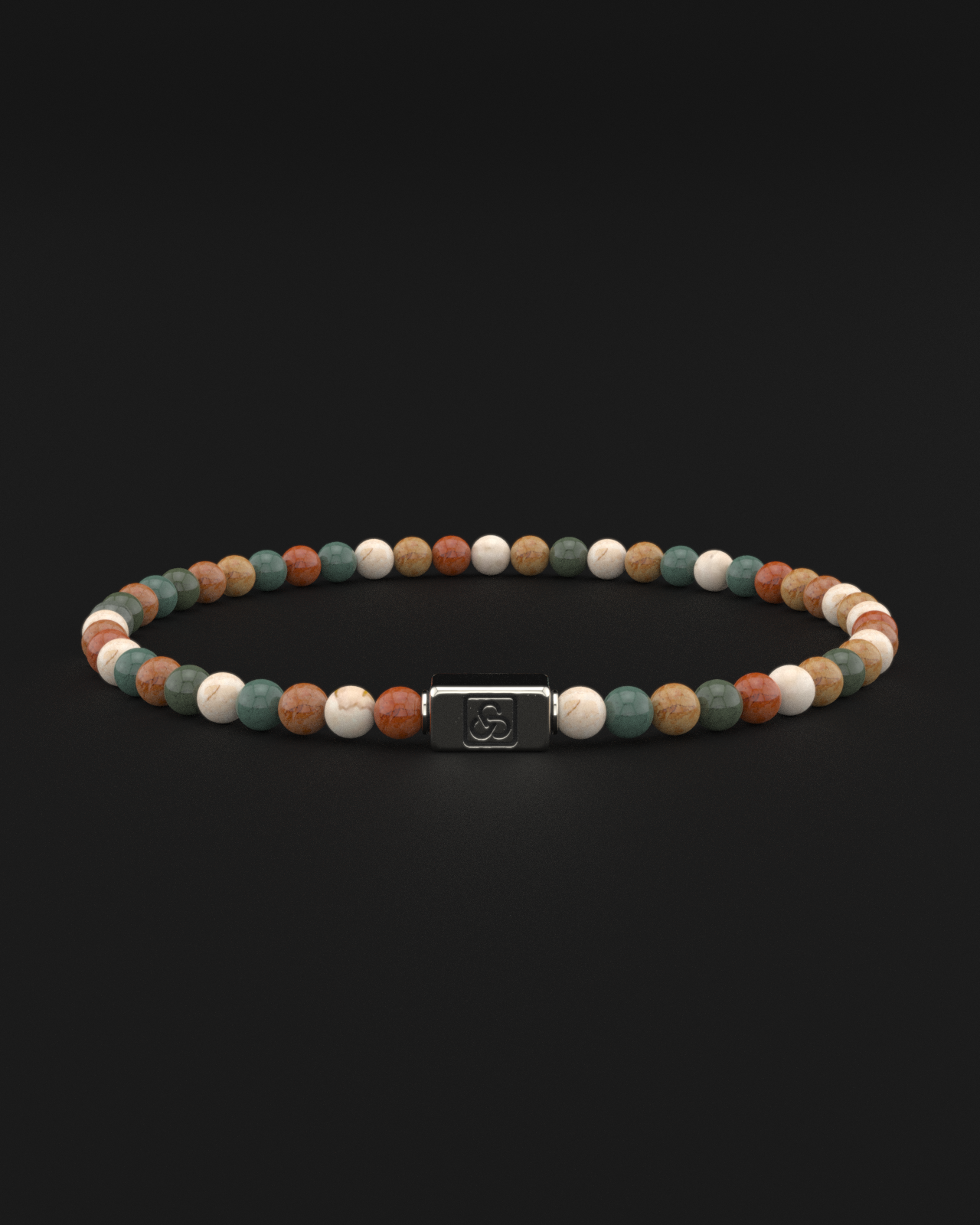 Ocean Agate Bracelet 4mm | Essential