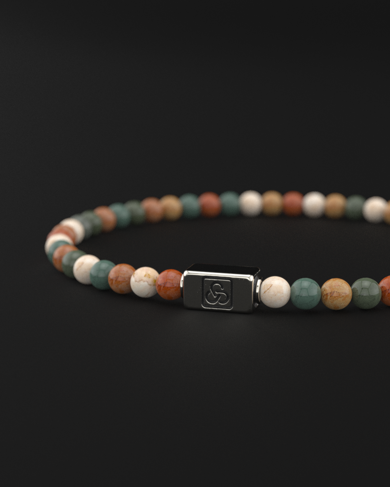 Ocean Agate Bracelet 4mm | Essential