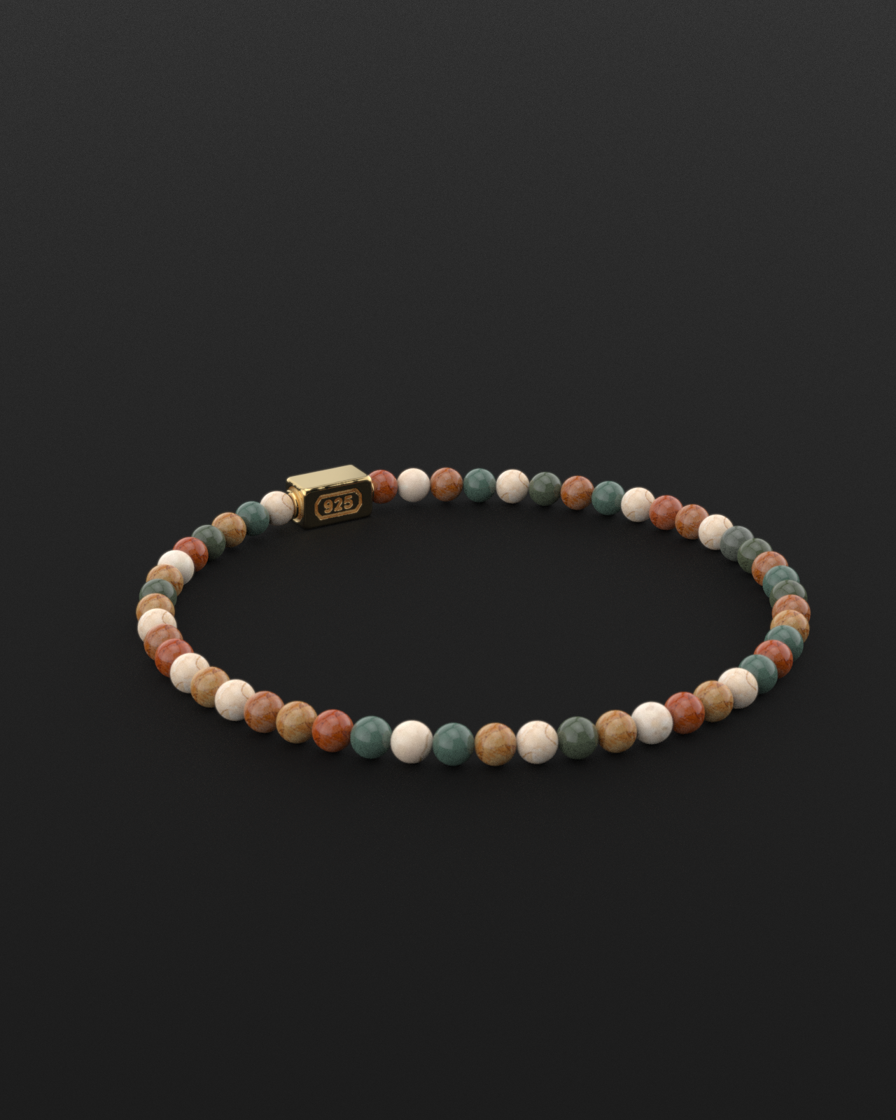 Ocean Agate Bracelet 4mm | Essential