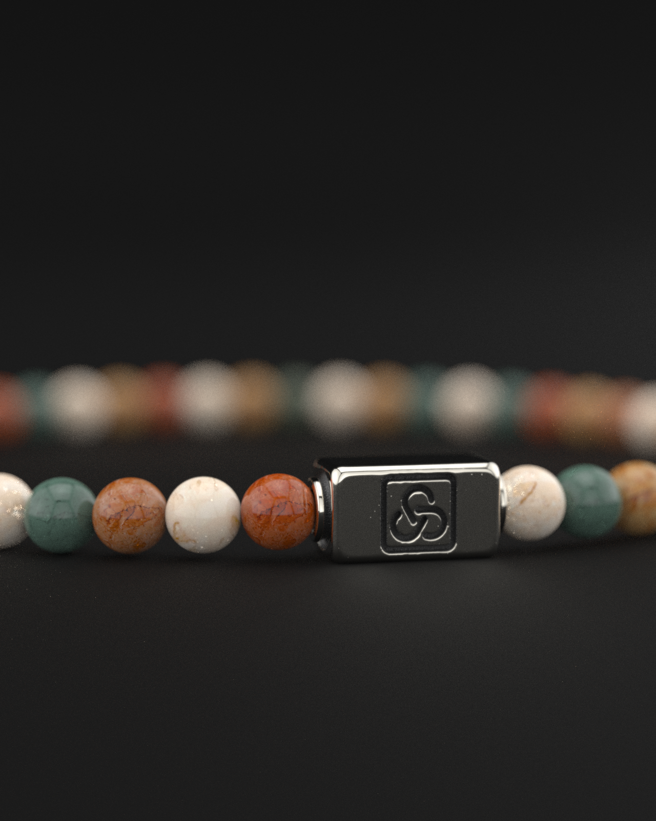 Ocean Agate Bracelet 4mm | Essential