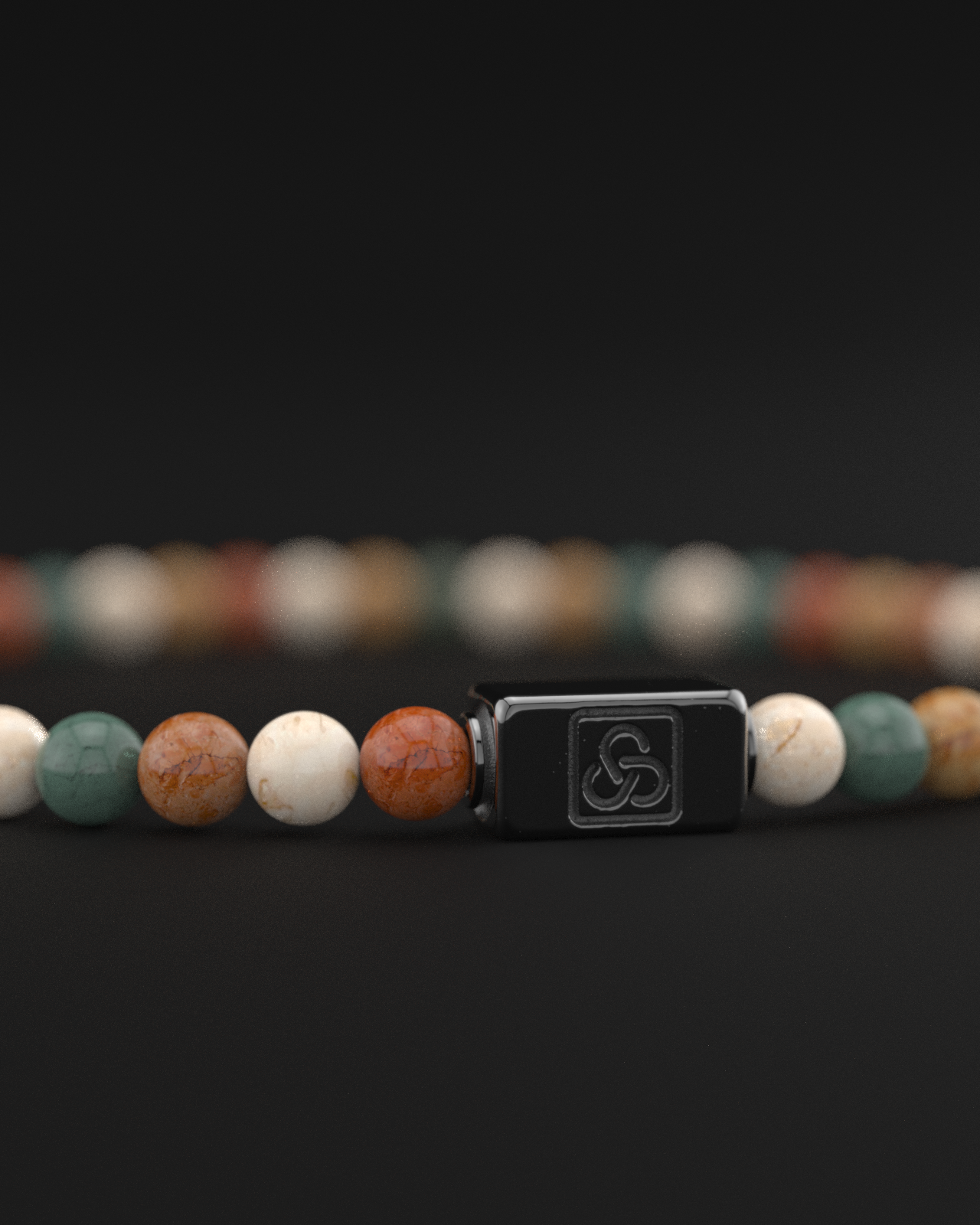 Ocean Agate Bracelet 4mm | Essential