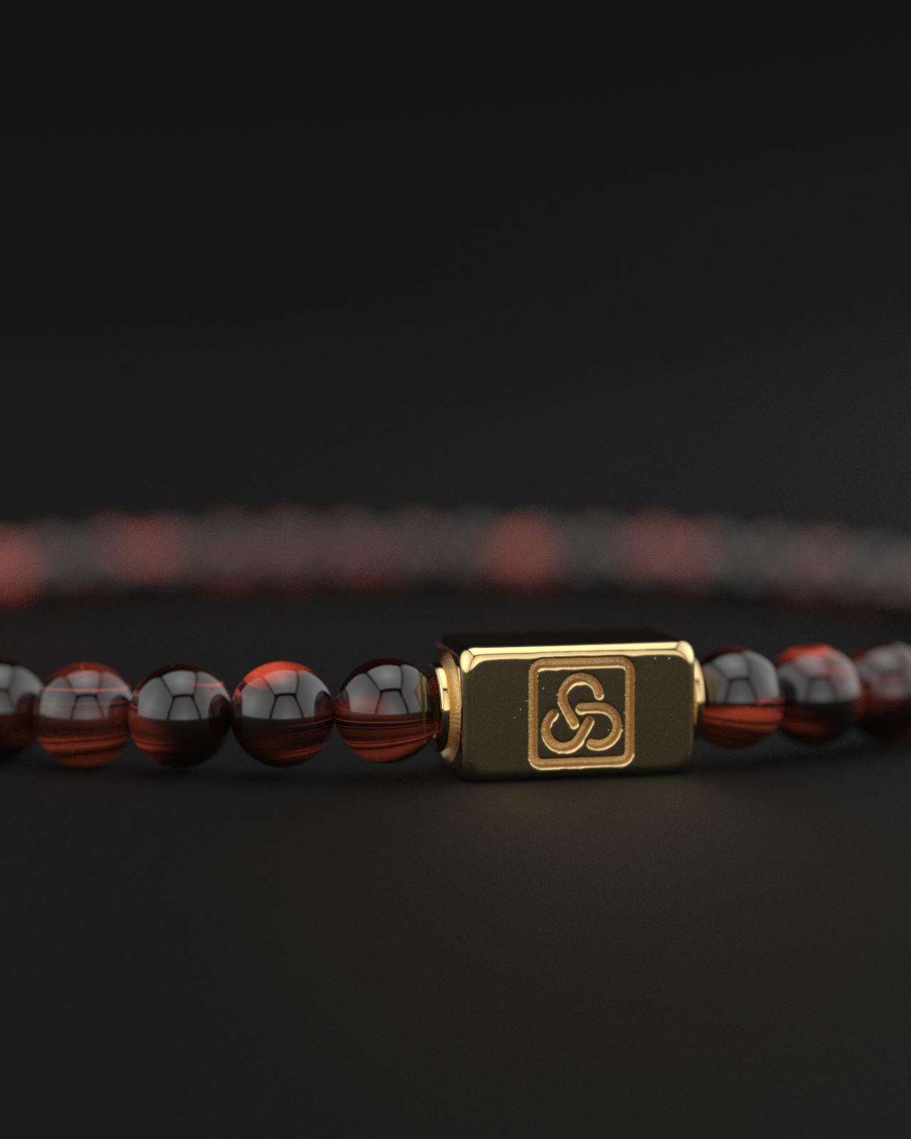 Red Tiger Eye Bracelet 4mm | Essential