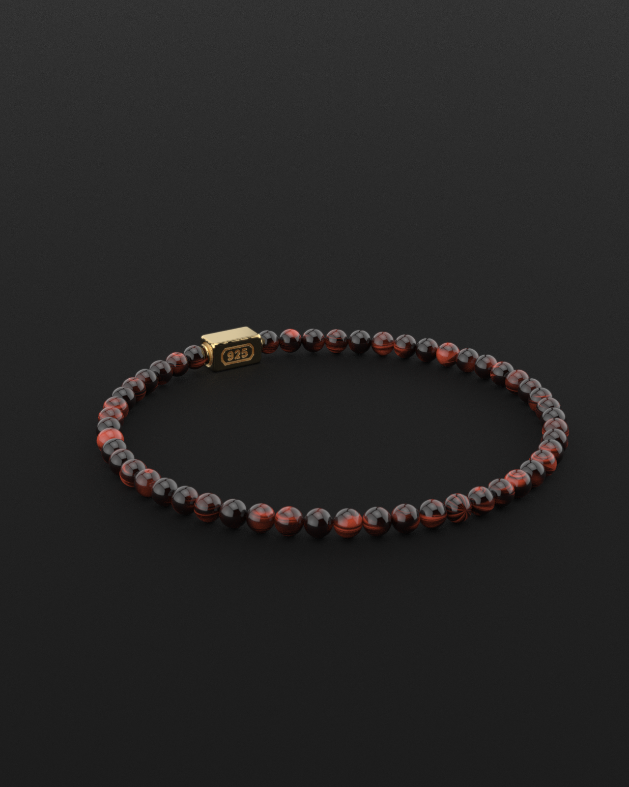 Red Tiger Eye Bracelet 4mm | Essential