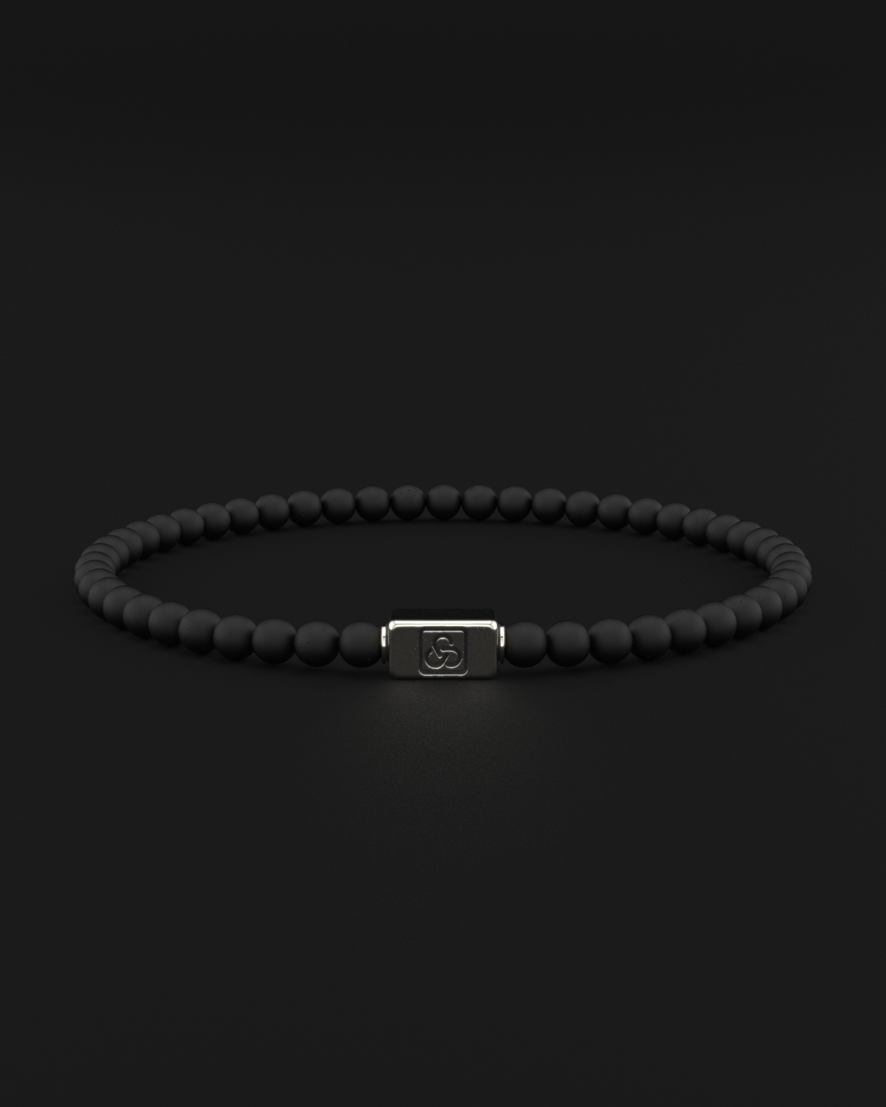 Onyx Matte Bracelet 4mm | Essential