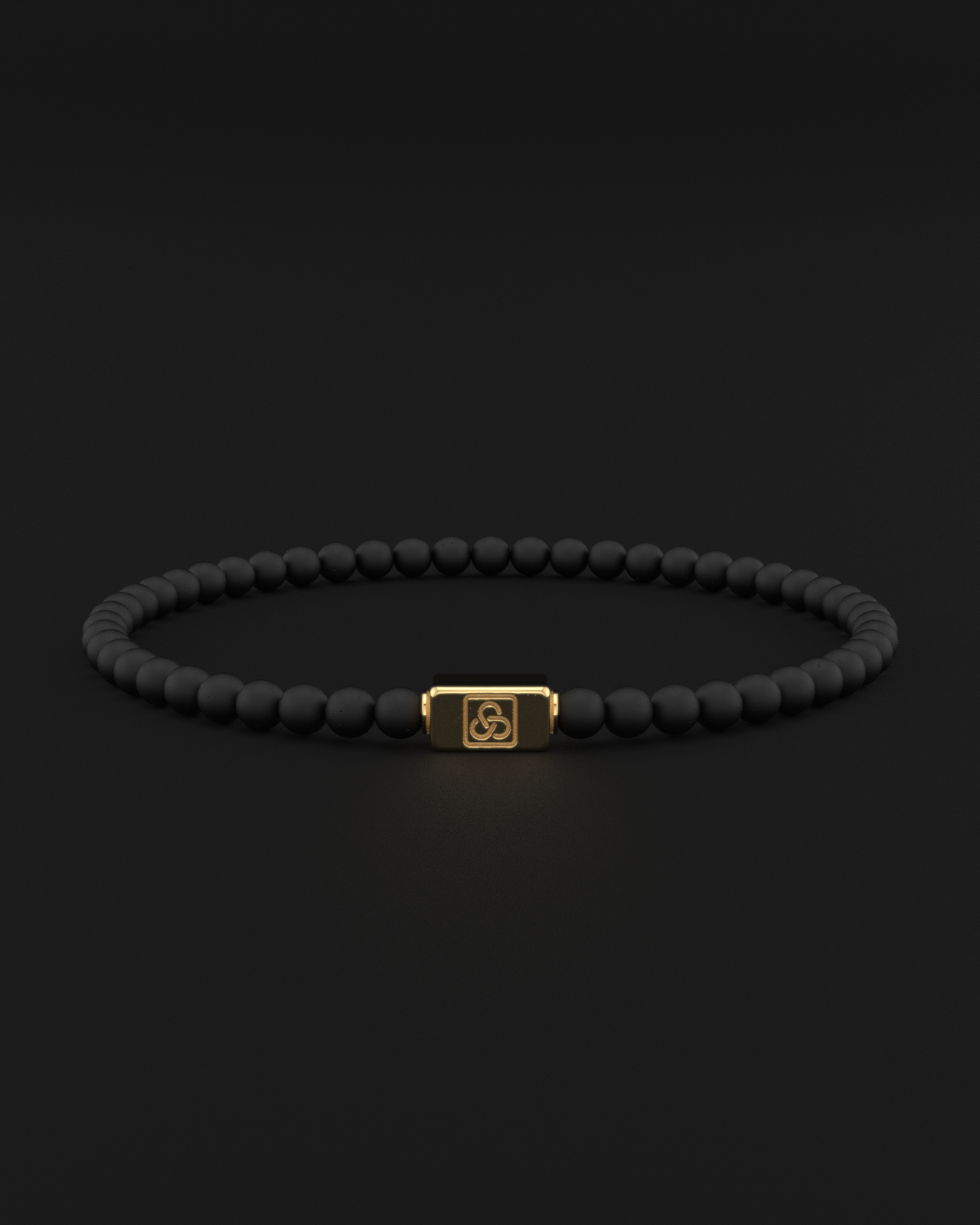 Onyx Matte Bracelet 4mm | Essential