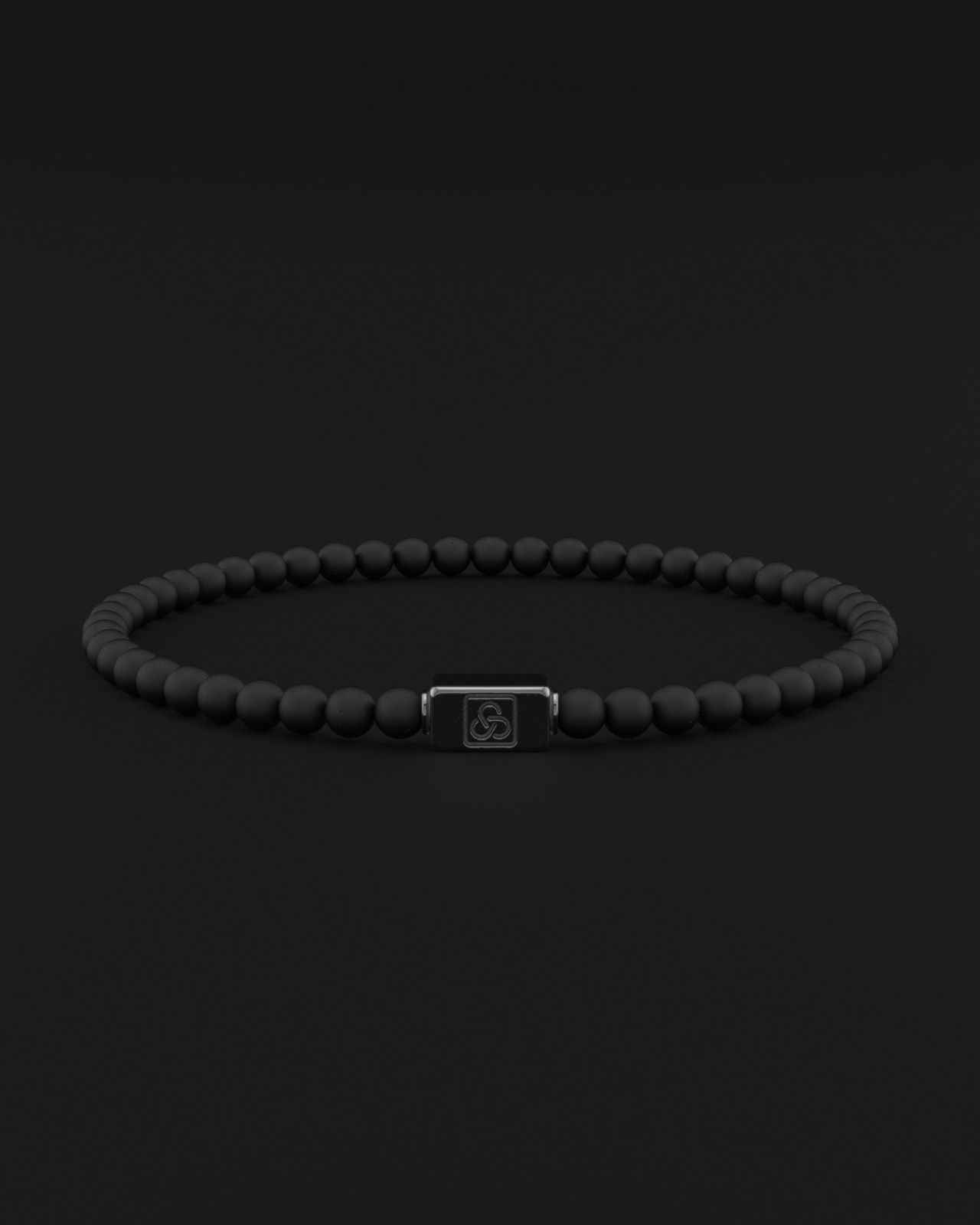 Onyx Matte Bracelet 4mm | Essential