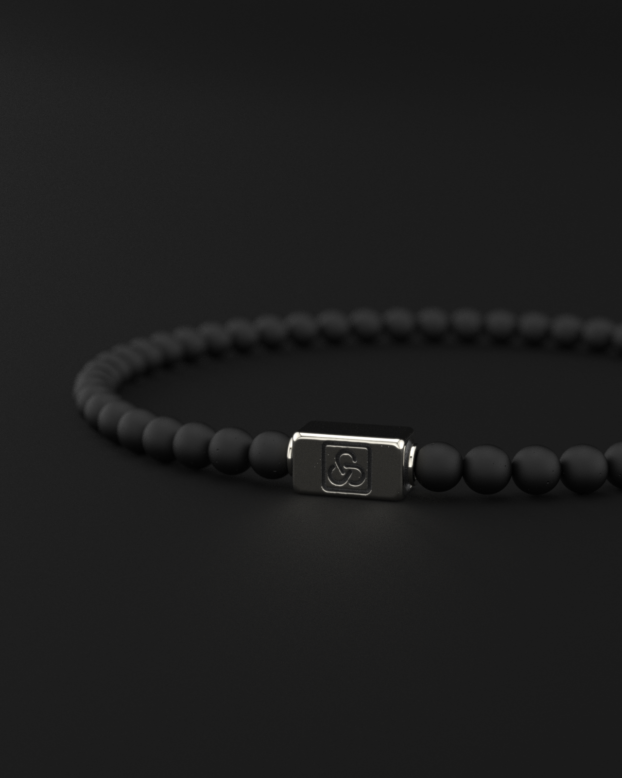 Onyx Matte Bracelet 4mm | Essential