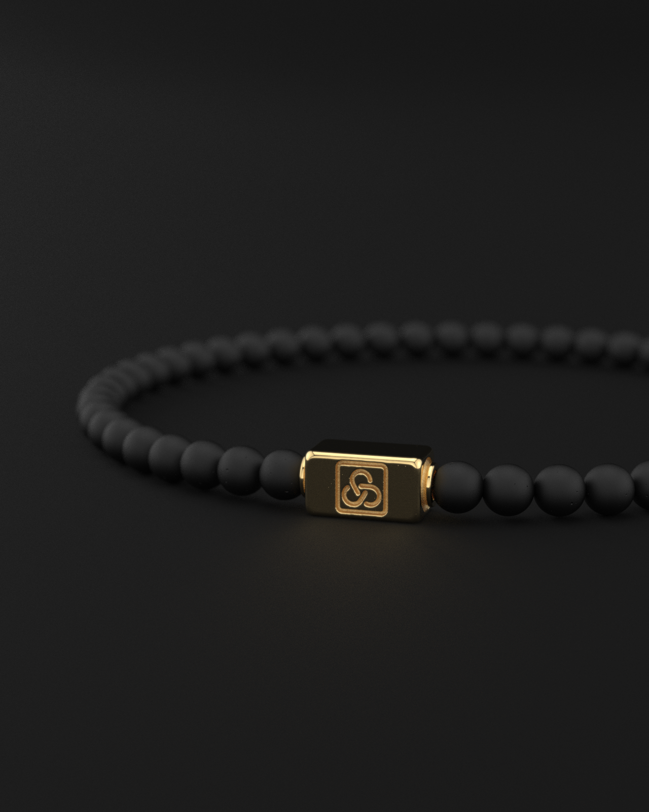 Onyx Matte Bracelet 4mm | Essential