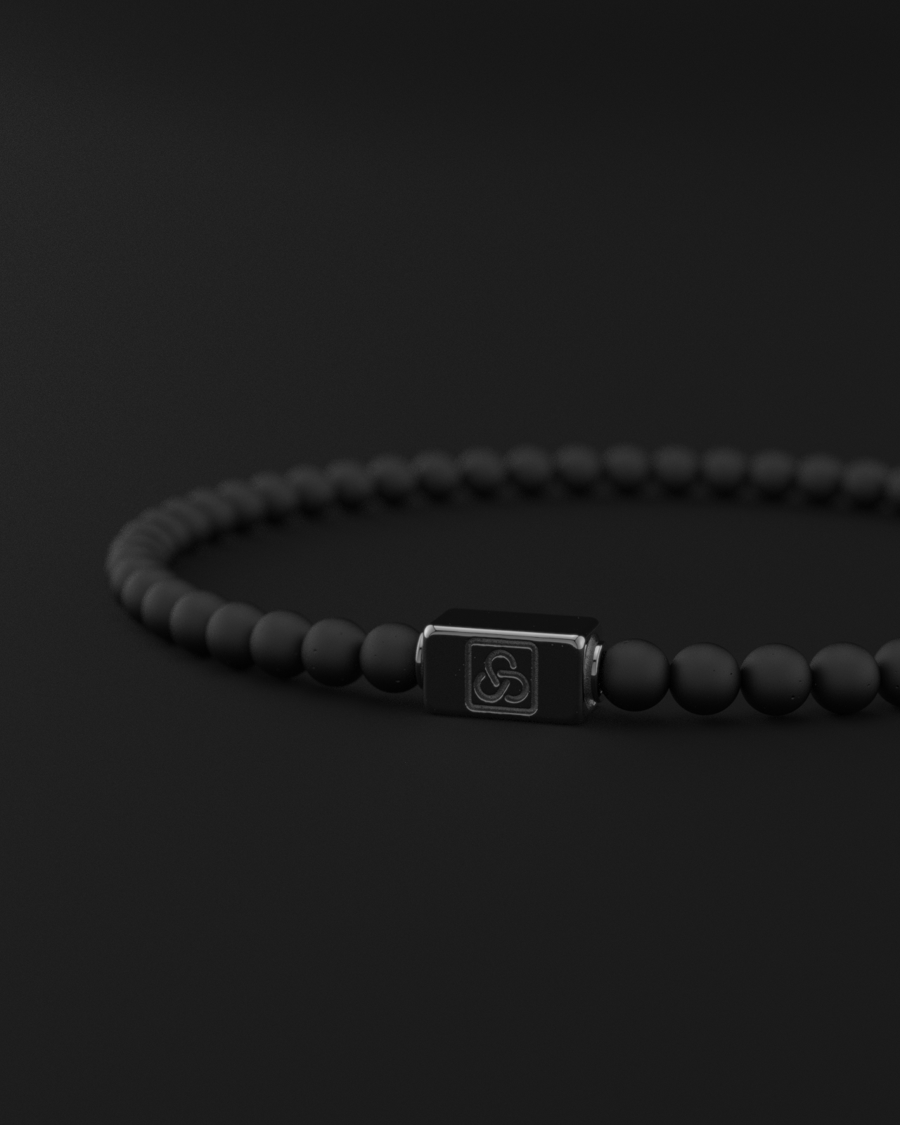 Onyx Matte Bracelet 4mm | Essential