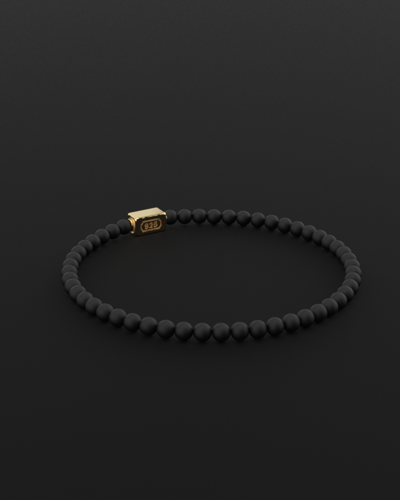 Onyx Matte Bracelet 4mm | Essential