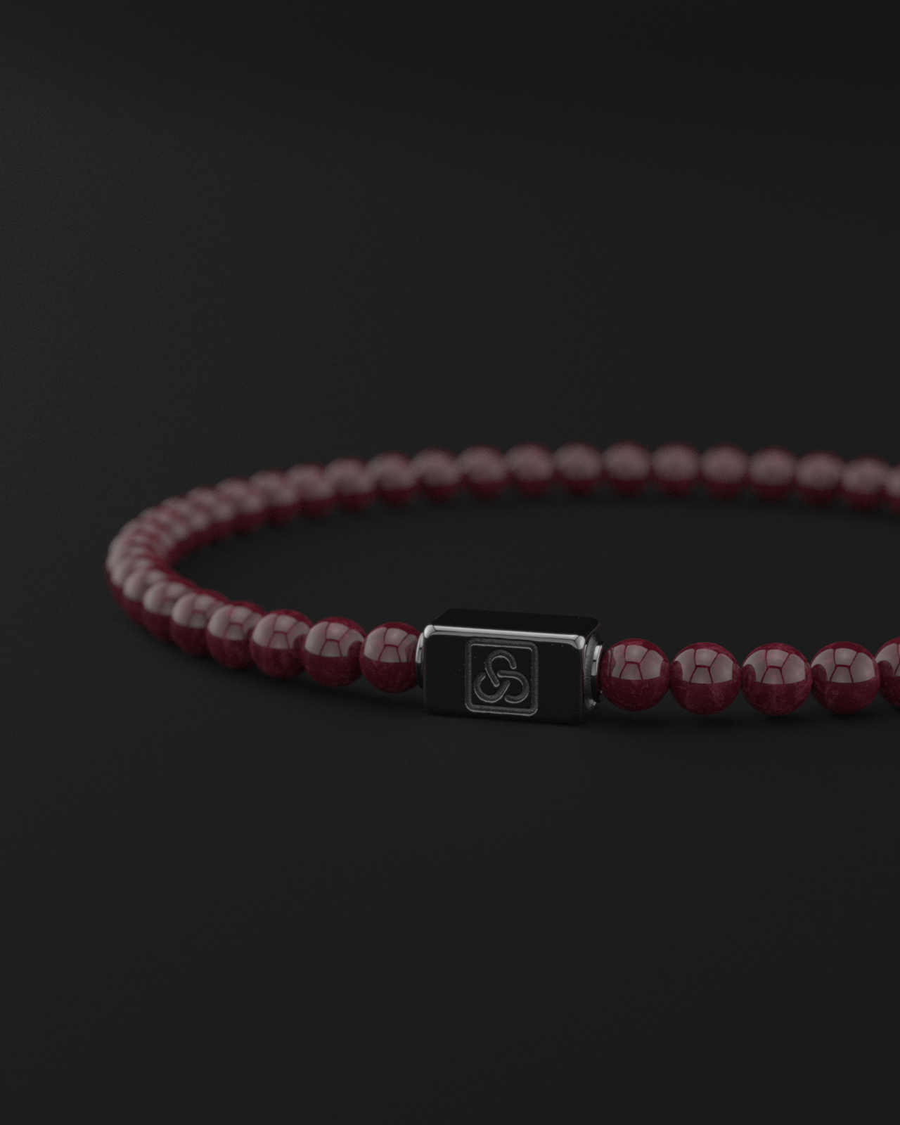 Red Garnet Bracelet 4mm | Essential