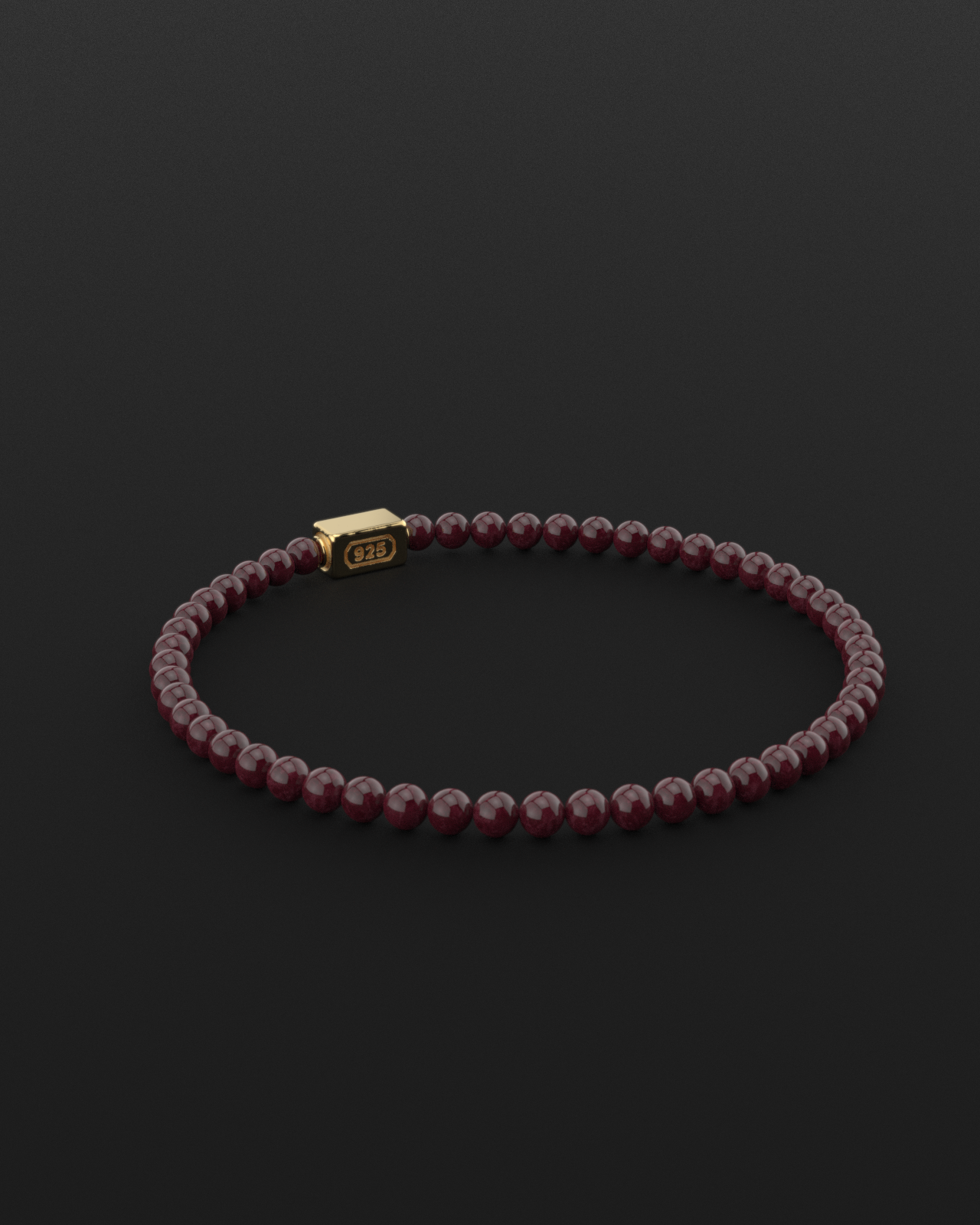 Red Garnet Bracelet 4mm | Essential