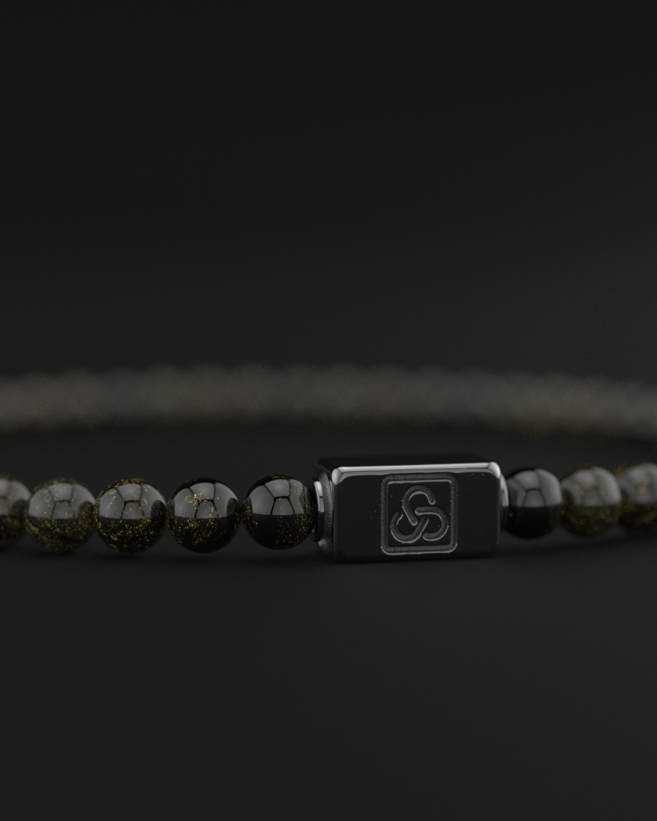 Obsidian Bracelet 4mm | Essential