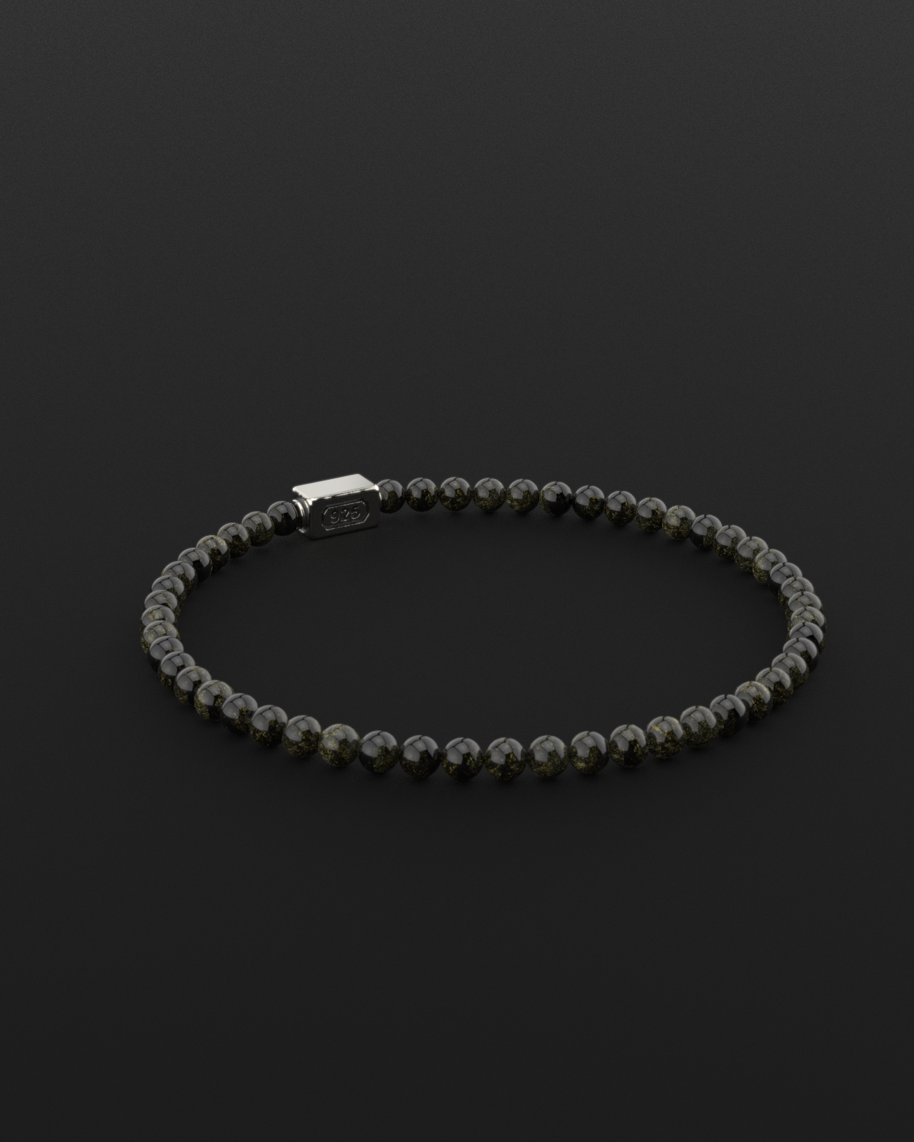 Obsidian Bracelet 4mm | Essential