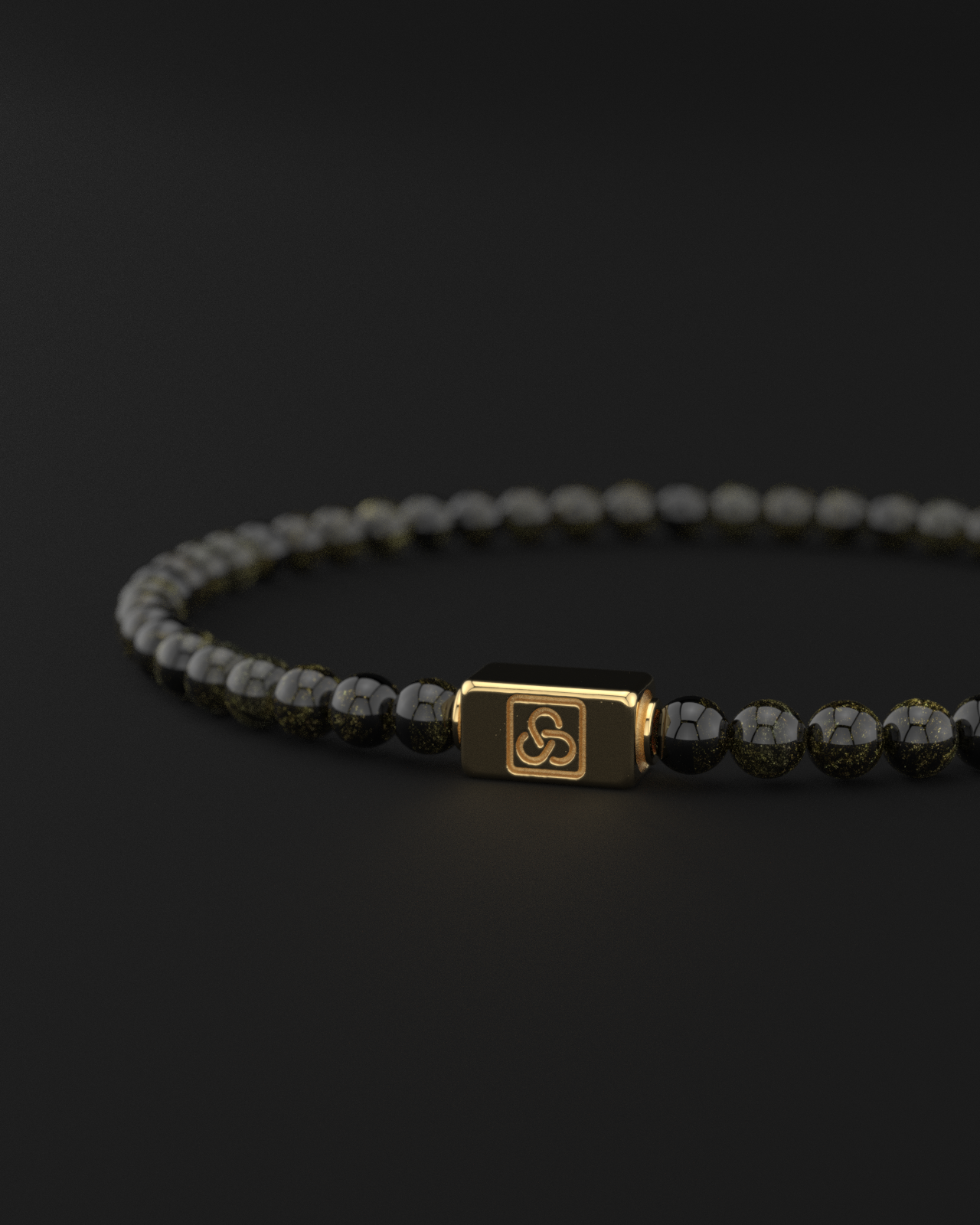 Obsidian Bracelet 4mm | Essential