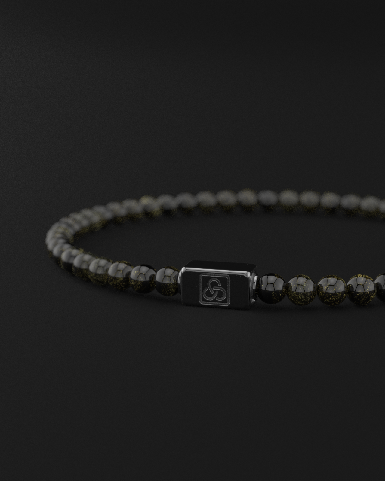 Obsidian Bracelet 4mm | Essential