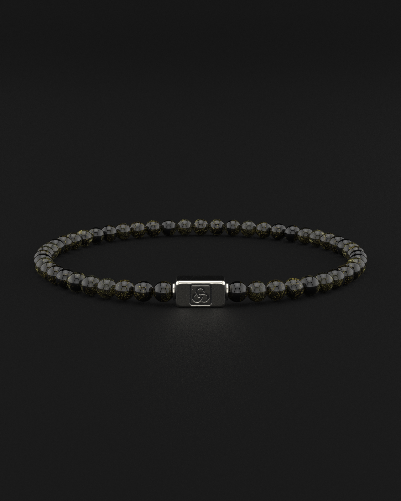 Obsidian Bracelet 4mm | Essential