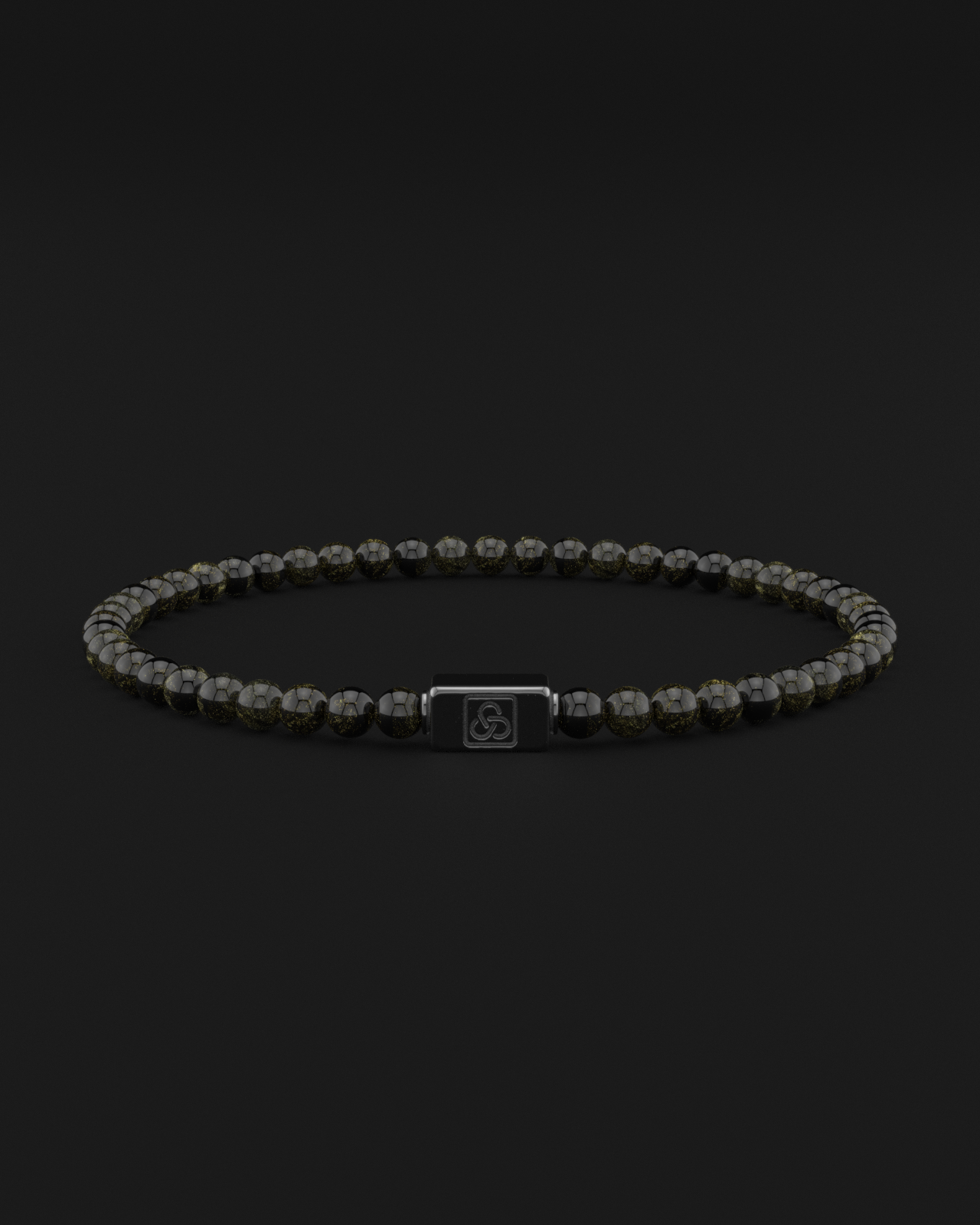 Obsidian Bracelet 4mm | Essential