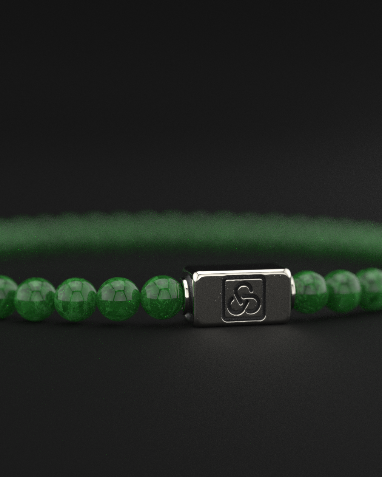 Emerald Jade Bracelet 4mm | Essential