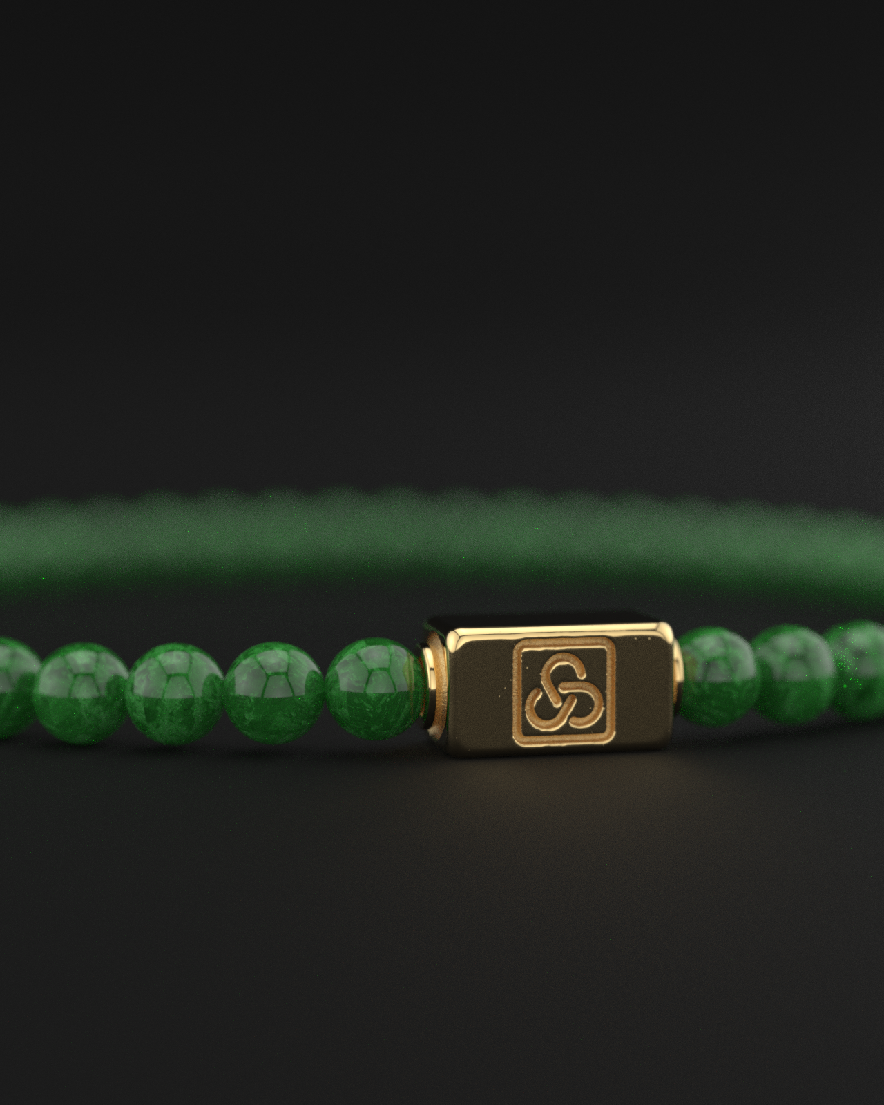 Emerald Jade Bracelet 4mm | Essential