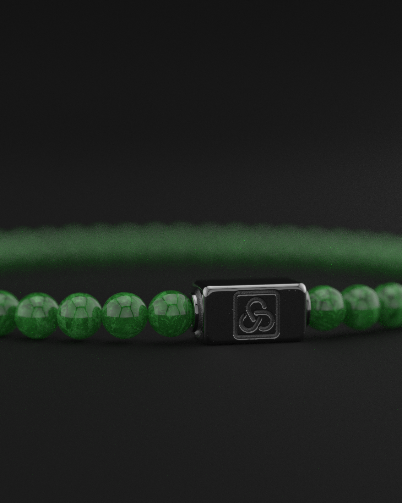 Emerald Jade Bracelet 4mm | Essential