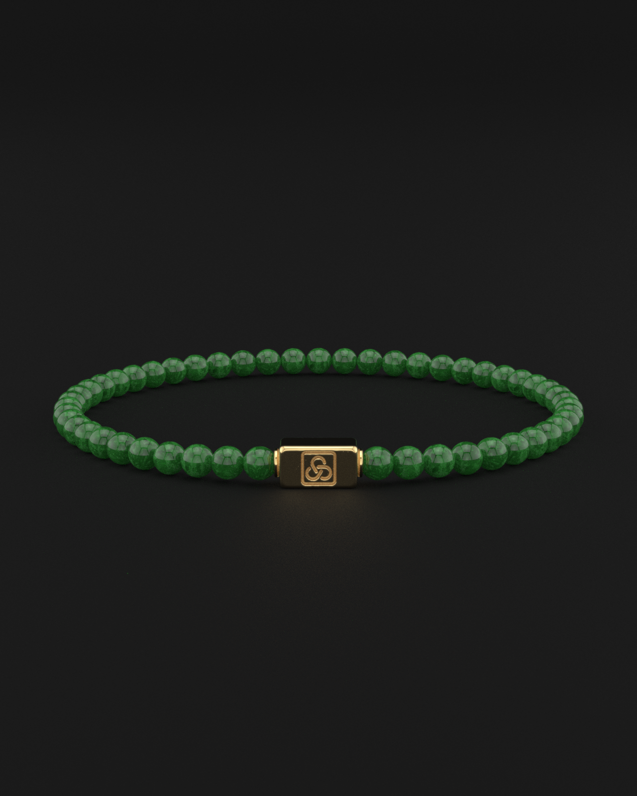 Emerald Jade Bracelet 4mm | Essential