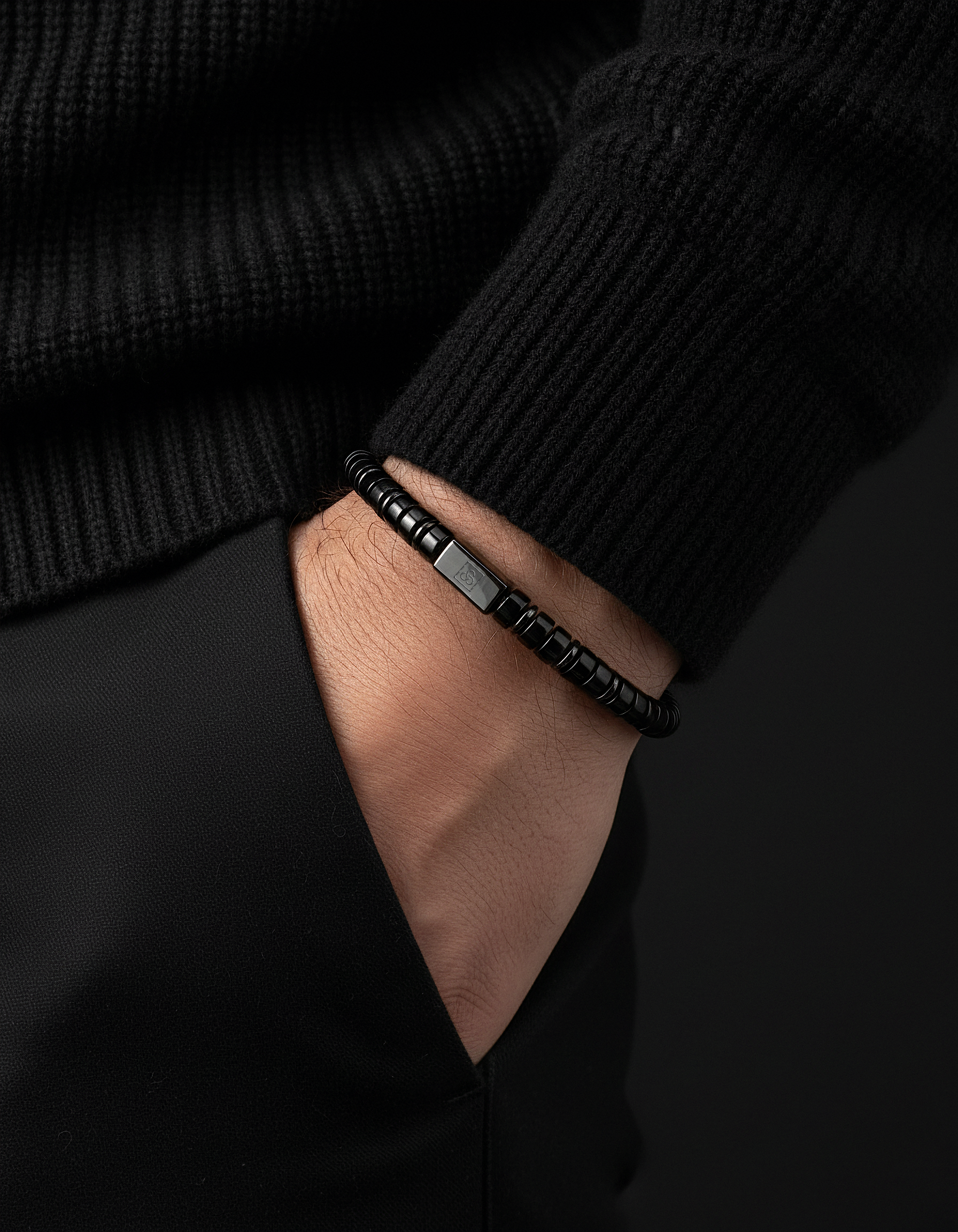 Onyx Bracelet 6mm | Spacer #2