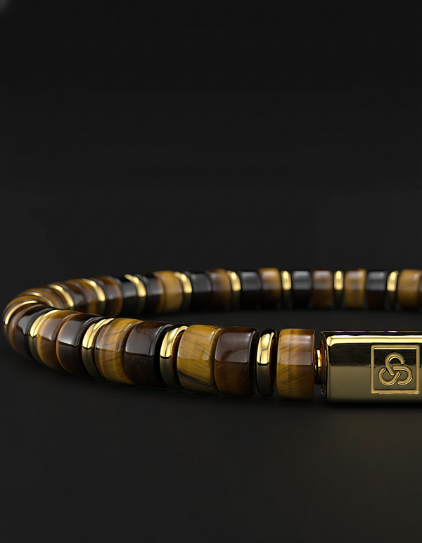 Tiger Eye Bracelet 6mm | Spacer #2