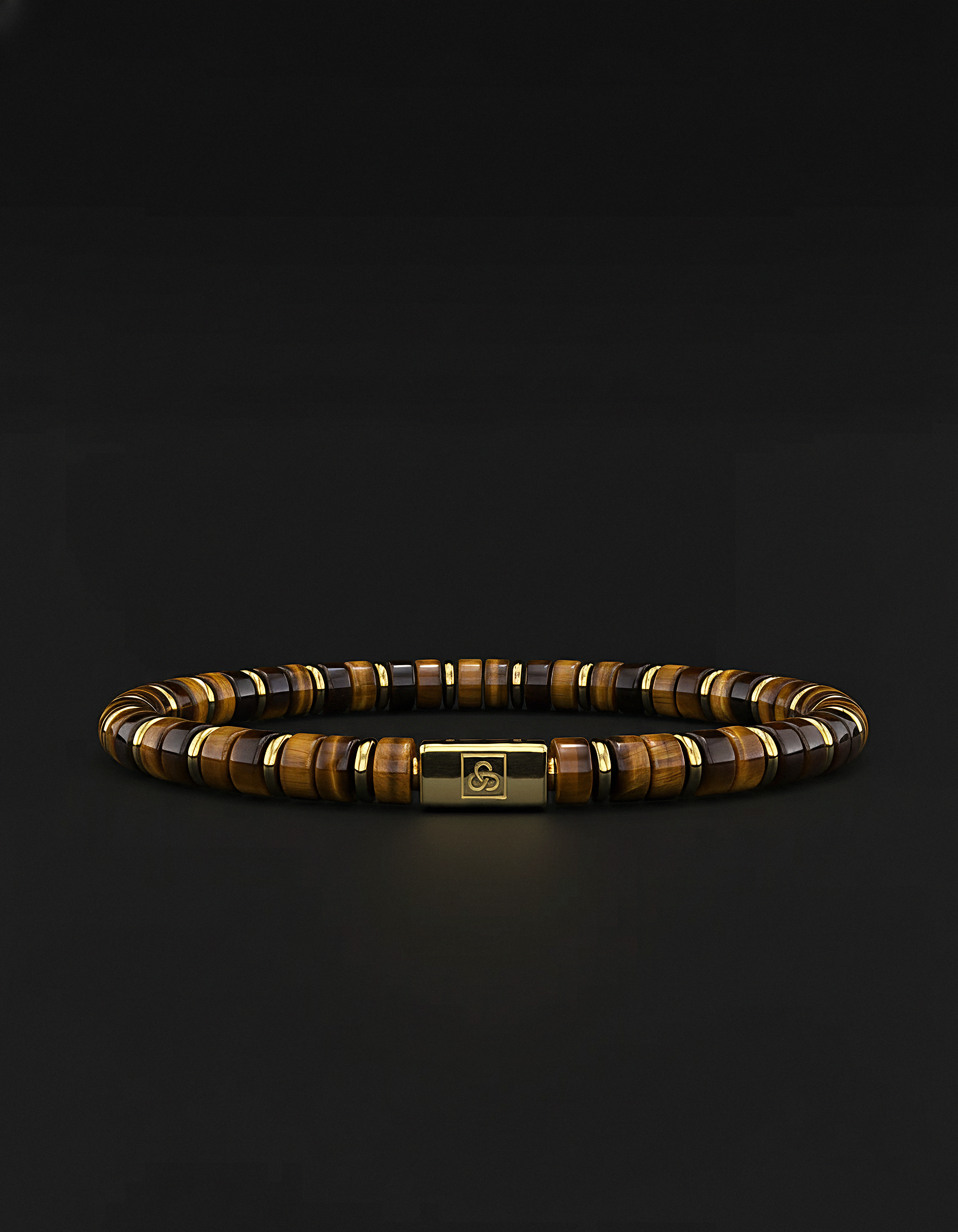 Pulsera de Ojo de Tigre 6mm | Espaciador #2