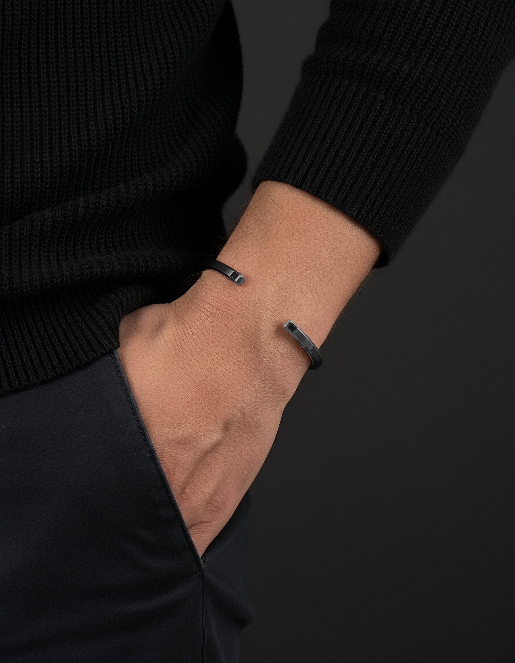 Black Gold Bracelet 4mm #4 | Kubic