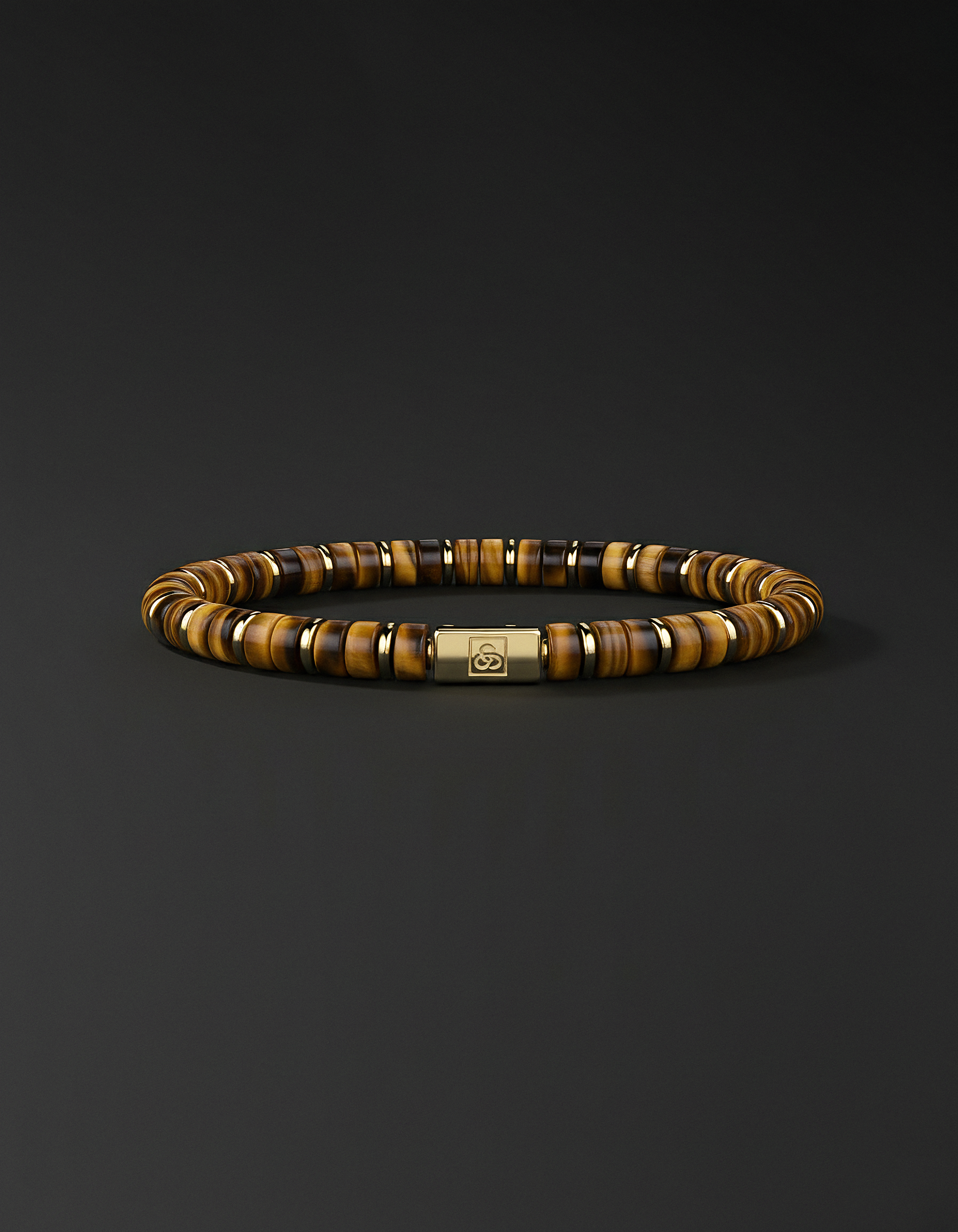 Tiger Eye Bracelet 6mm | Spacer #2