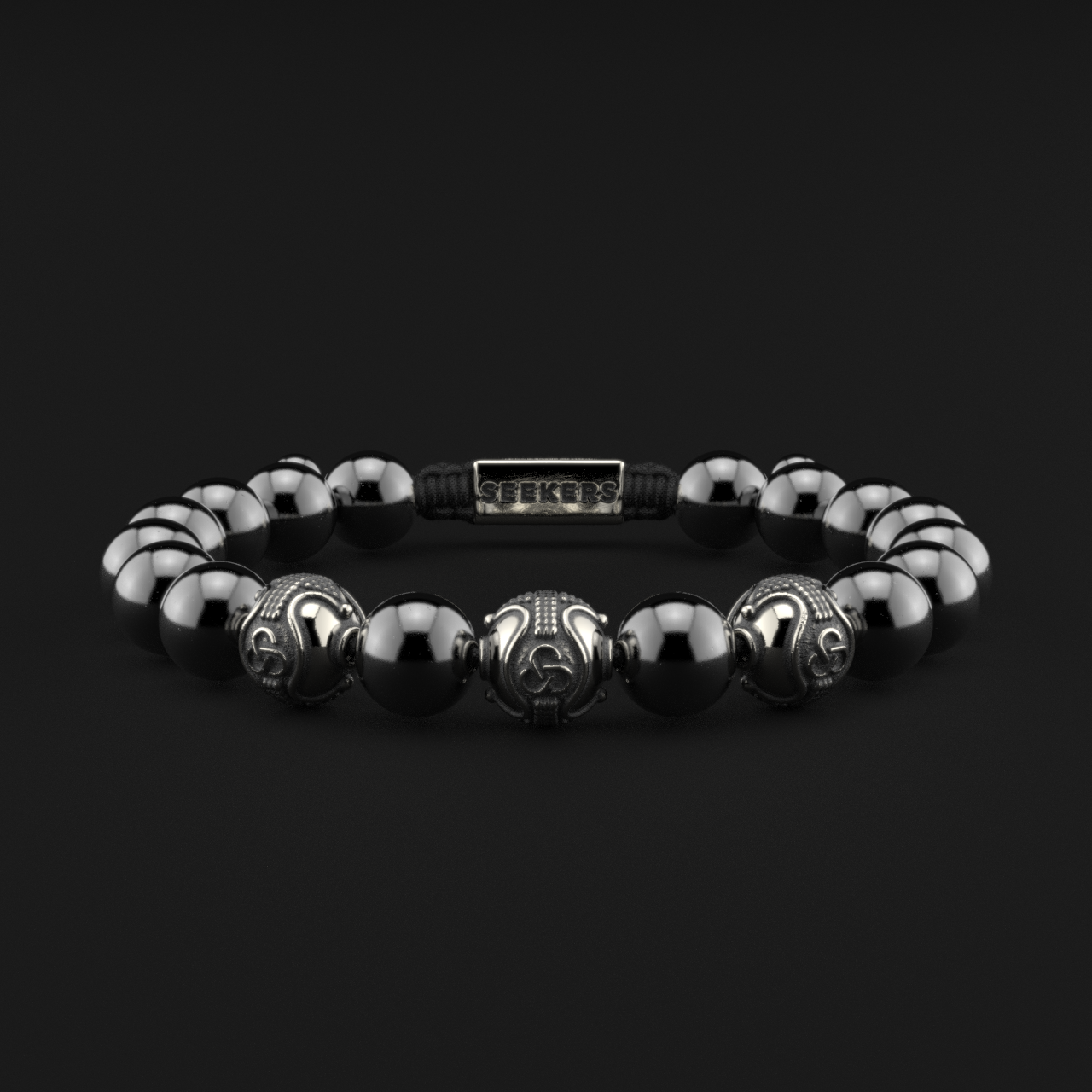 Hematite Bracelet 10mm | Premium