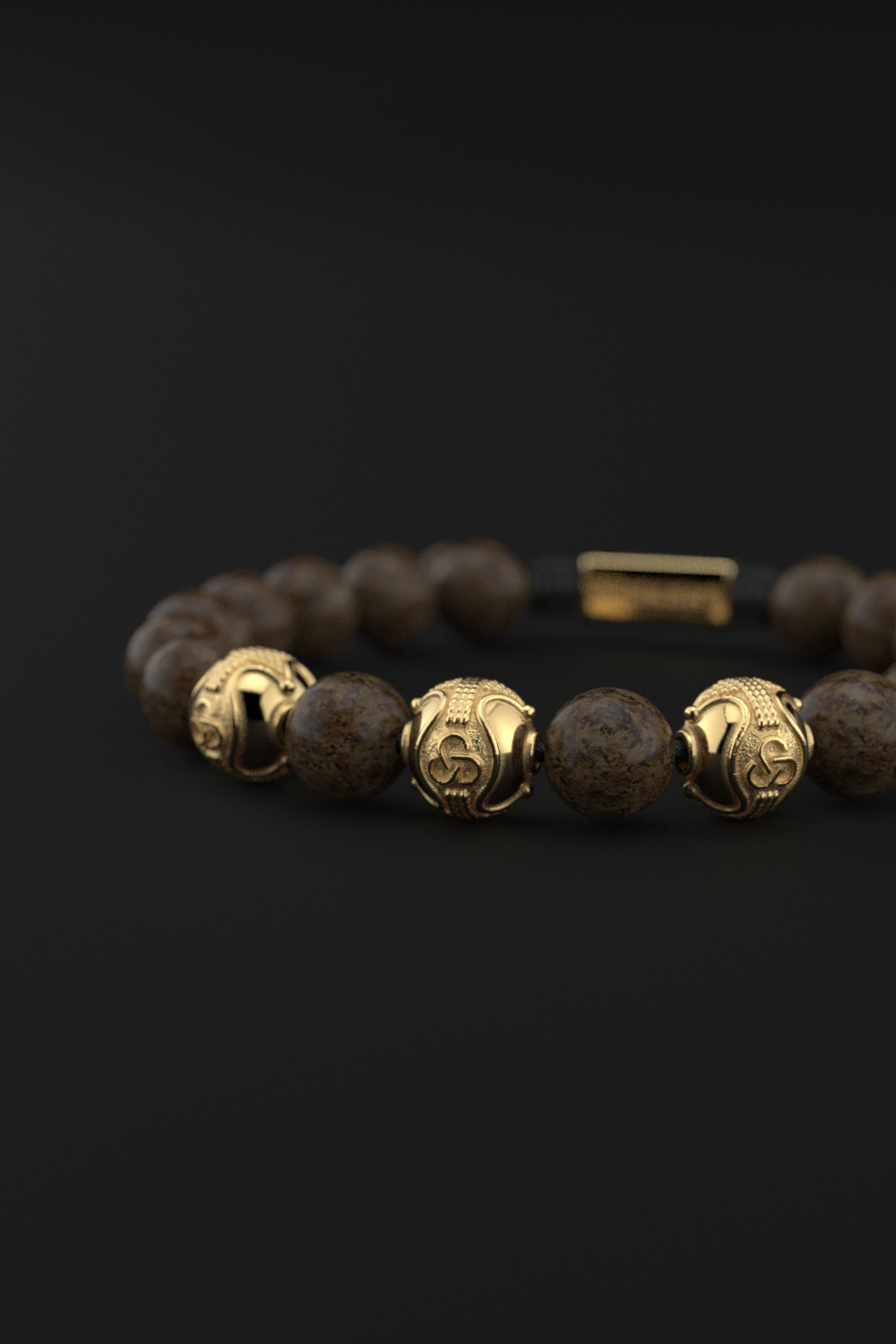 Bronzite Bracelet 10mm | Premium