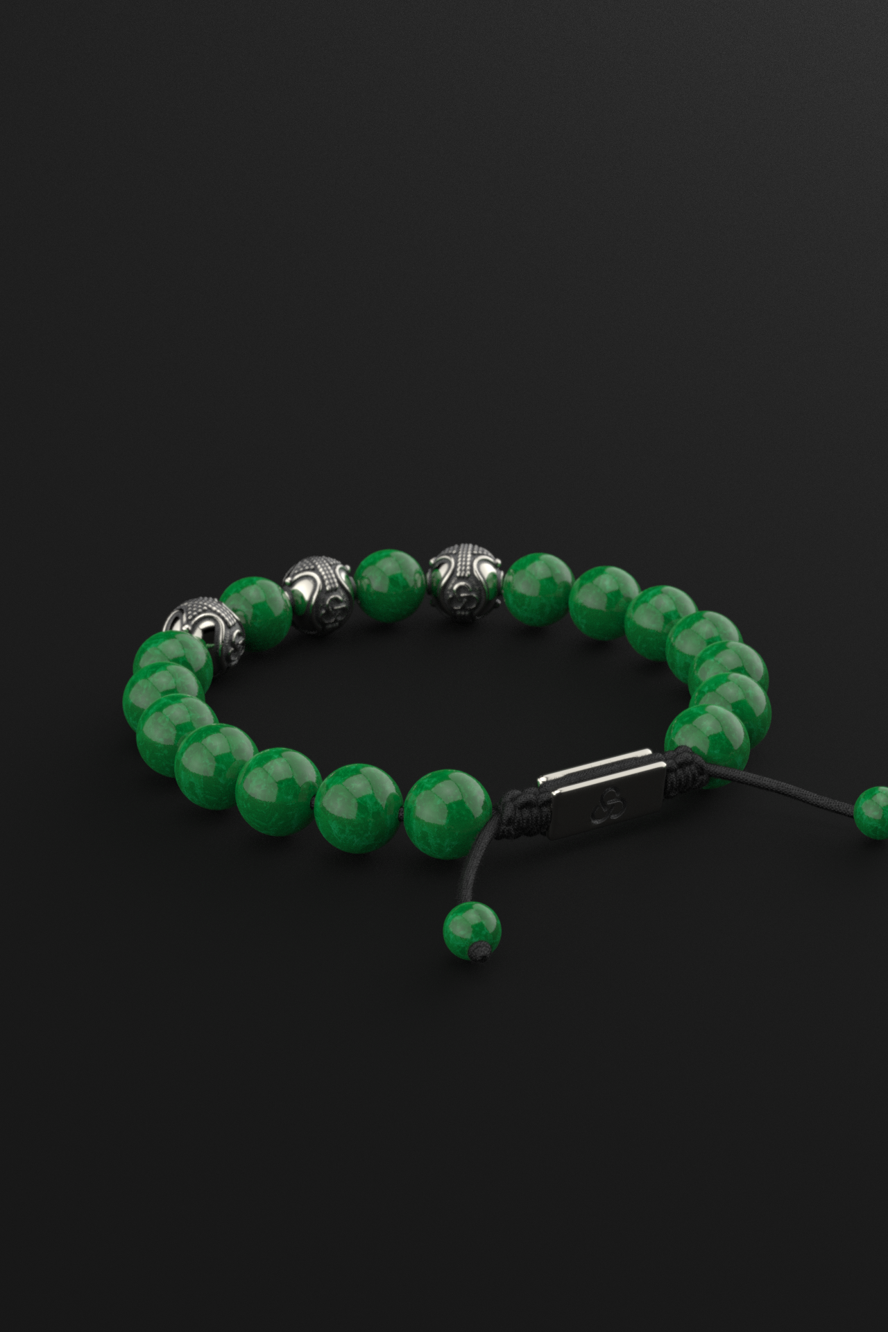 Emerald Jade Bracelet 10mm | Premium