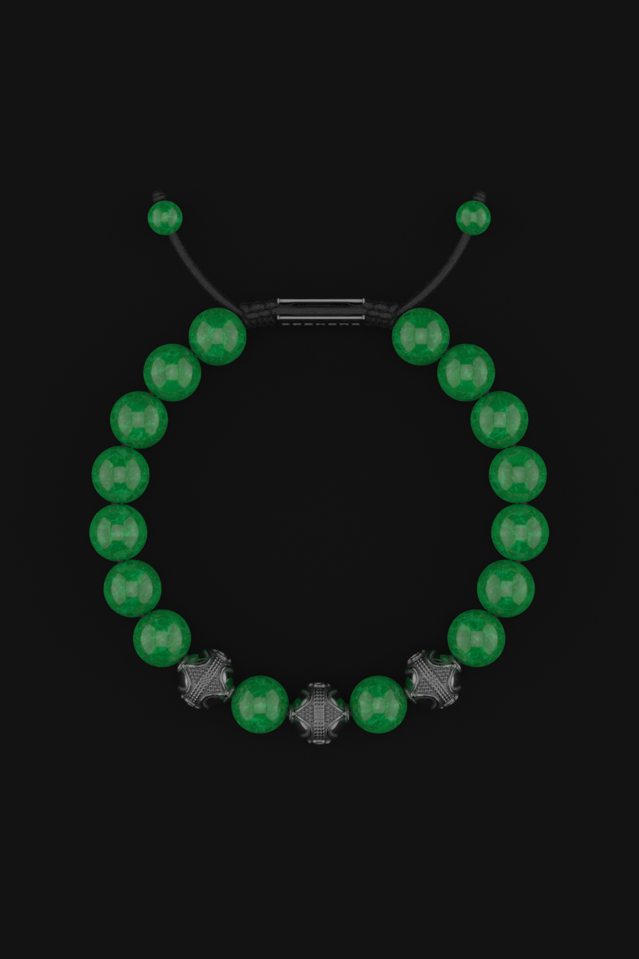 Emerald Jade Bracelet 10mm | Premium