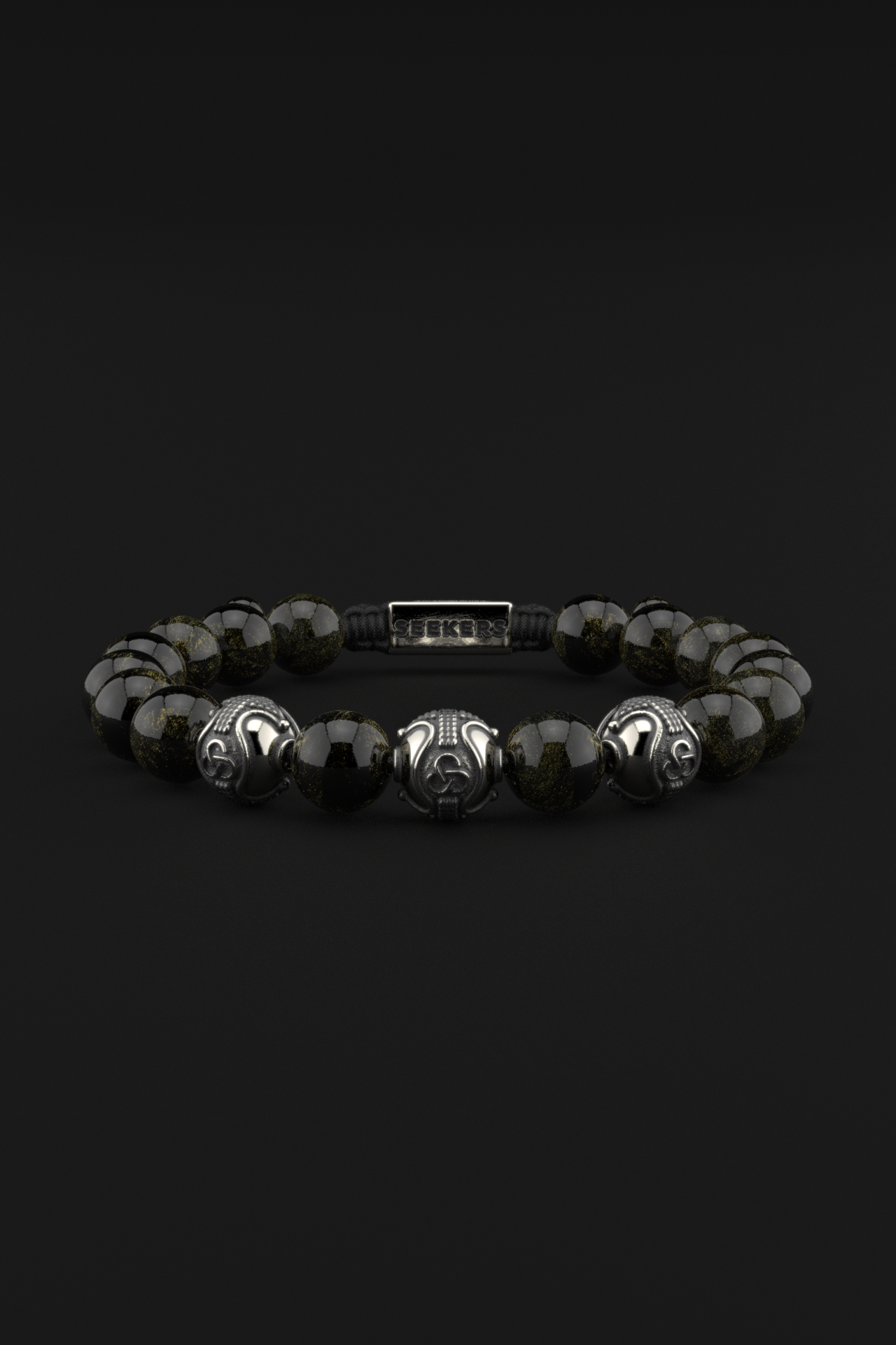 Obsidian Bracelet 10mm | Premium