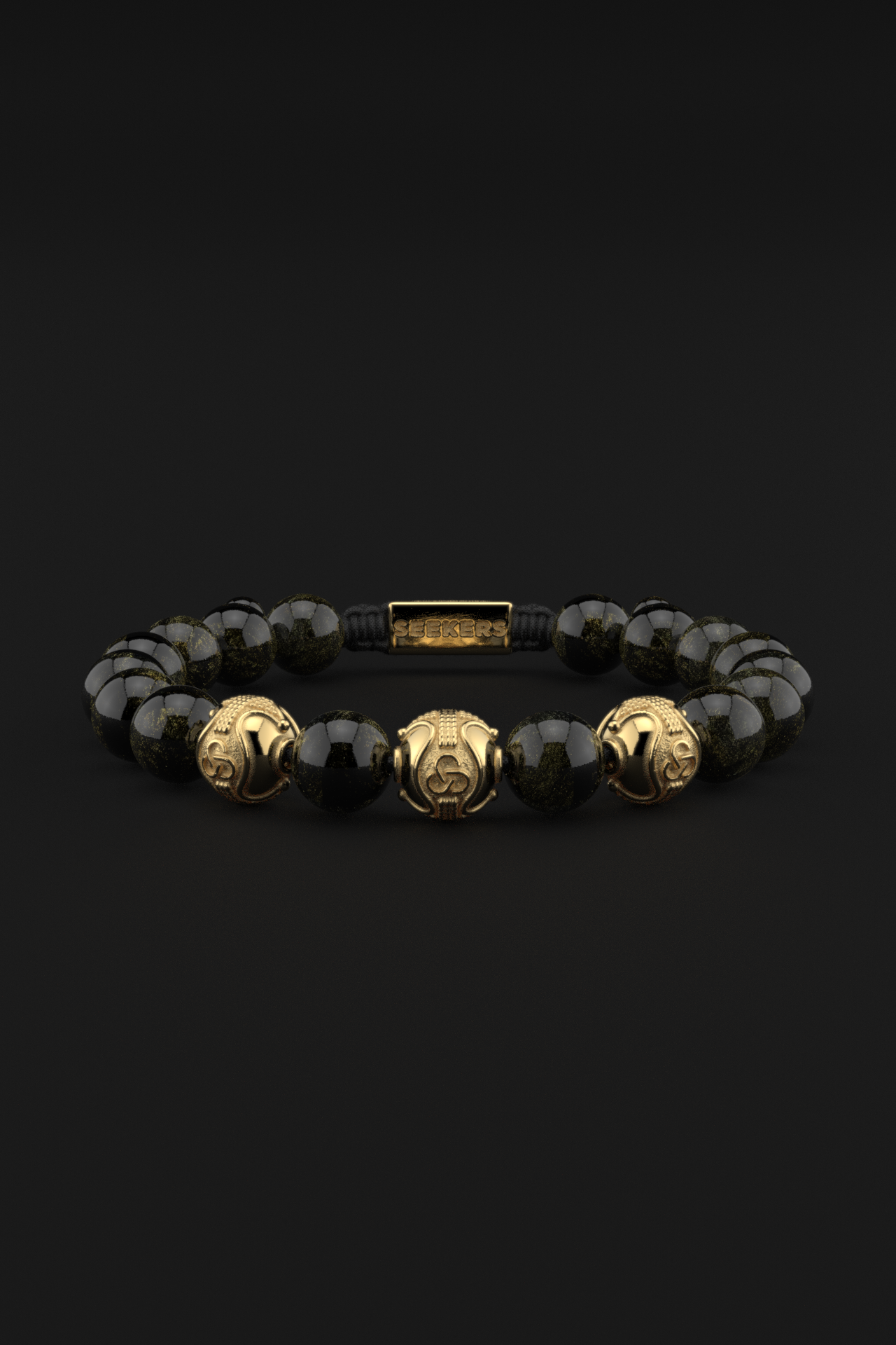 Obsidian Bracelet 10mm | Premium