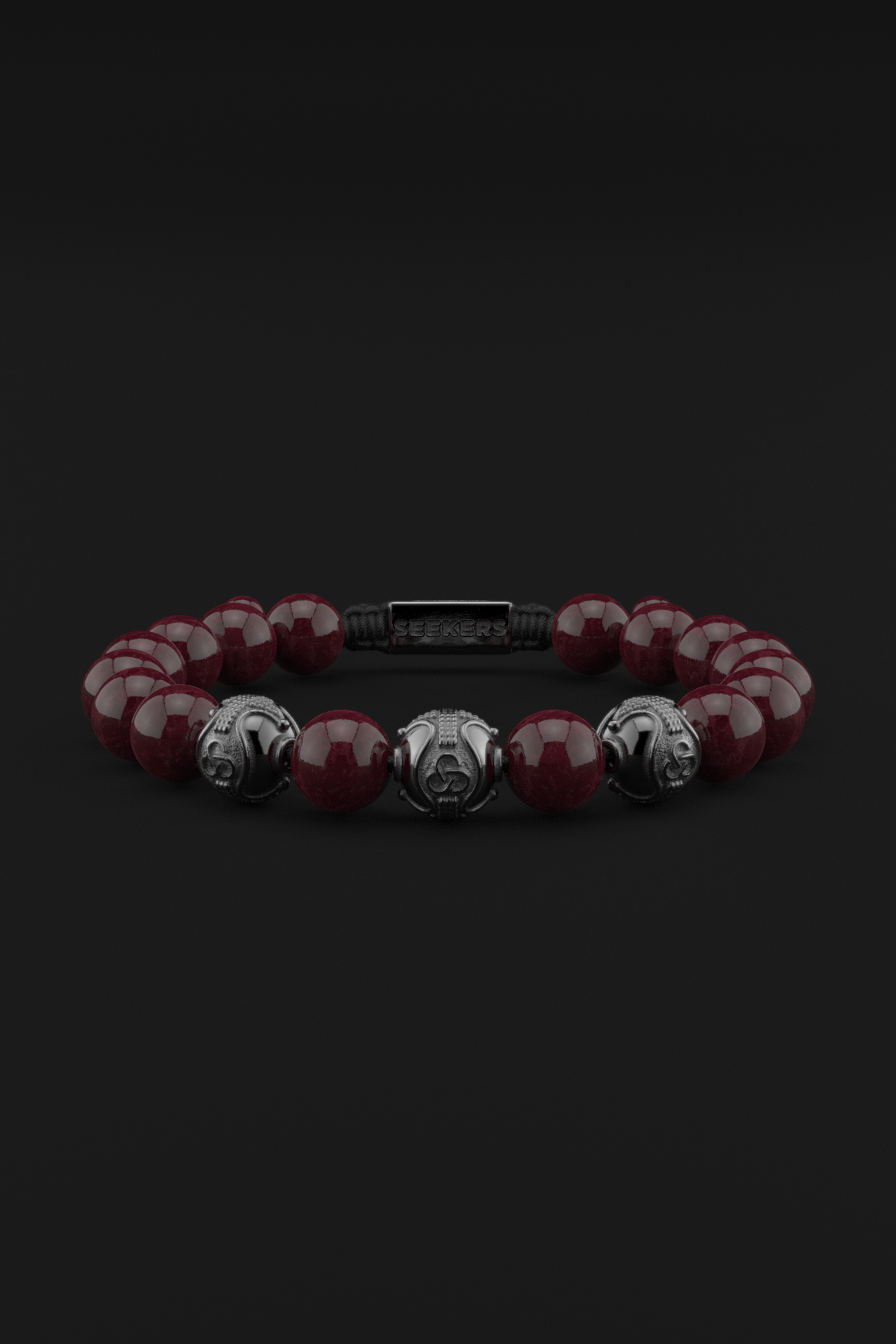 Red Garnet Bracelet 10mm | Premium