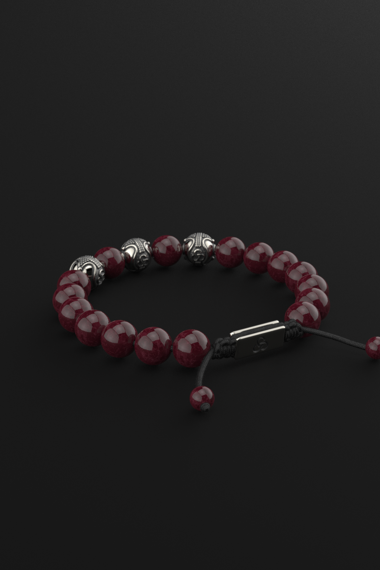 Red Garnet Bracelet 10mm | Premium