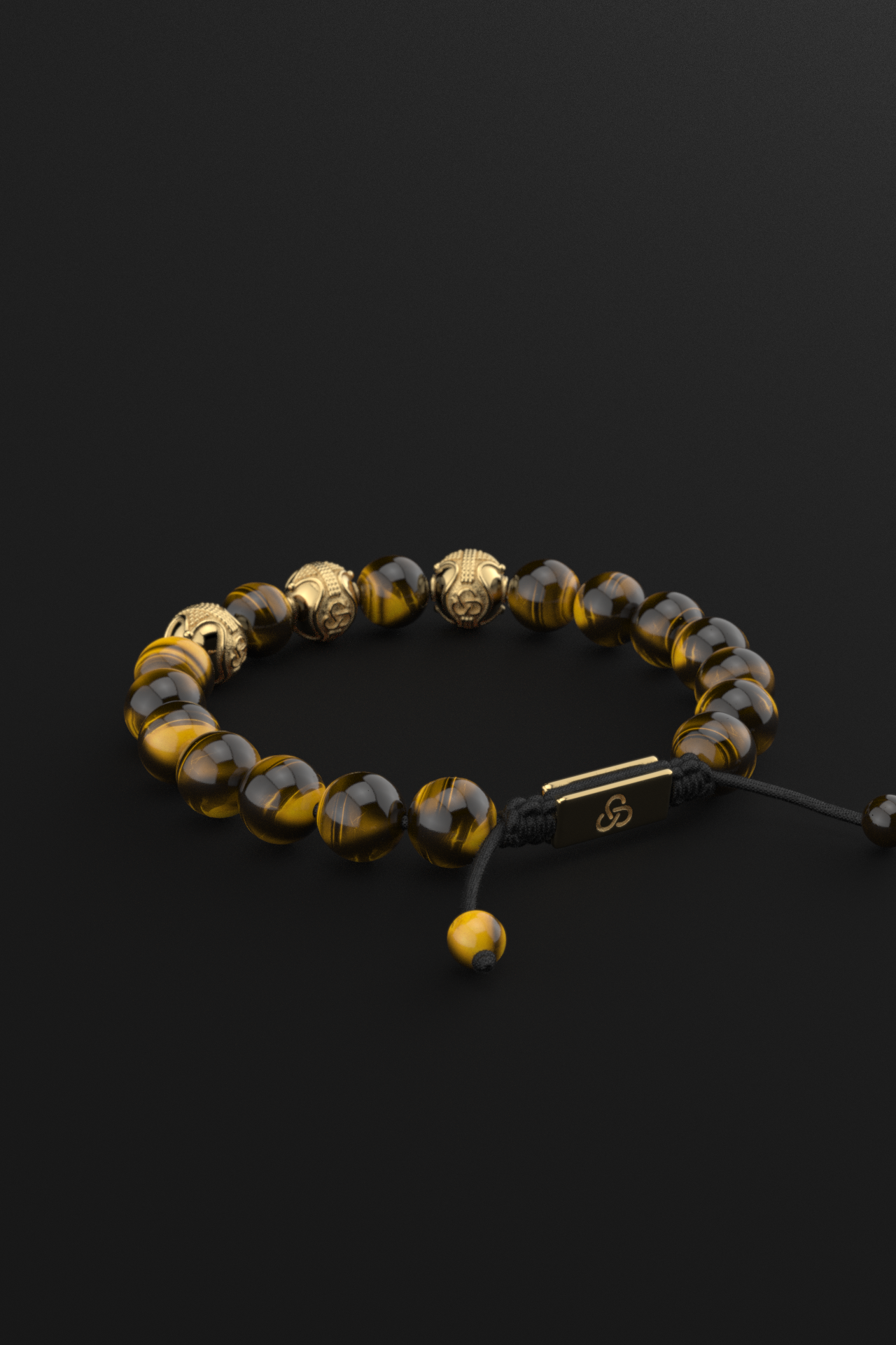 Pulsera Ojo de Tigre 10mm | De primera calidad