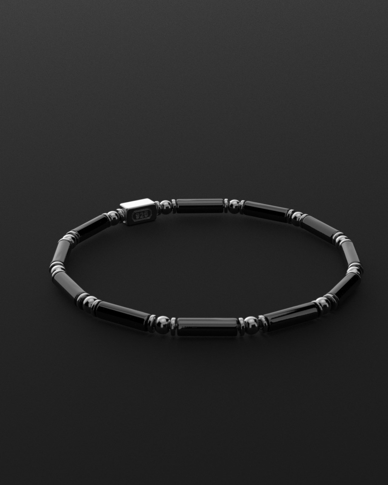 Onyx + Hematite Bracelet 4mm | PIPE