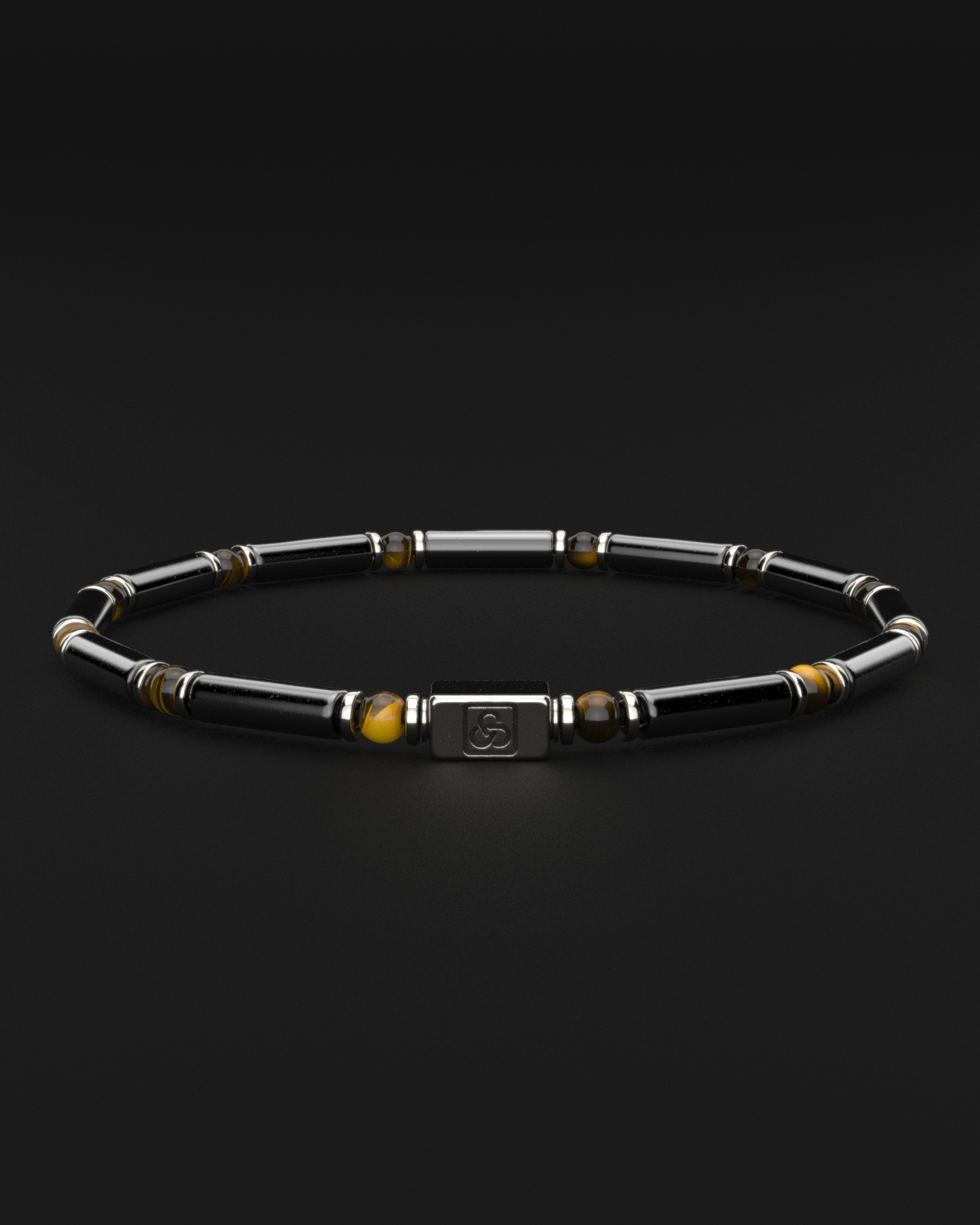 Hematite + Tiger Eye Bracelet 4mm | PIPE