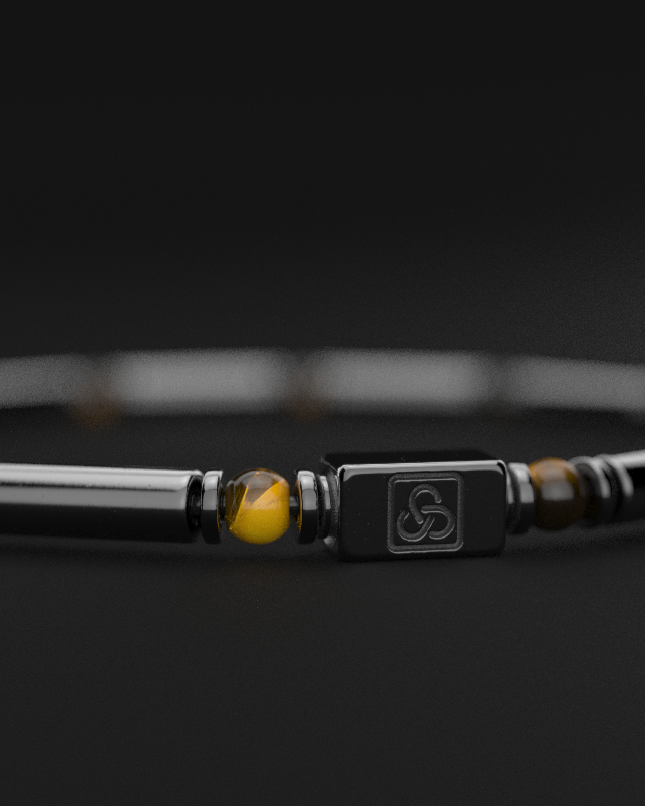 Hematite + Tiger Eye Bracelet 4mm | PIPE