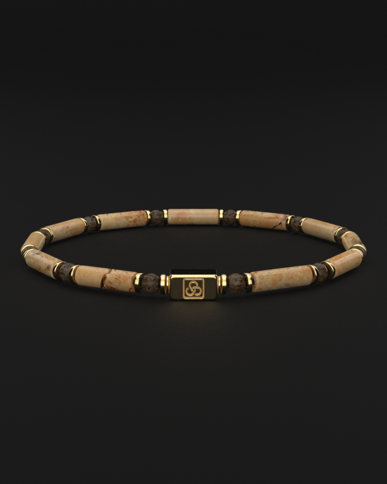 Jasper + Bronzite Bracelet 4mm | PIPE