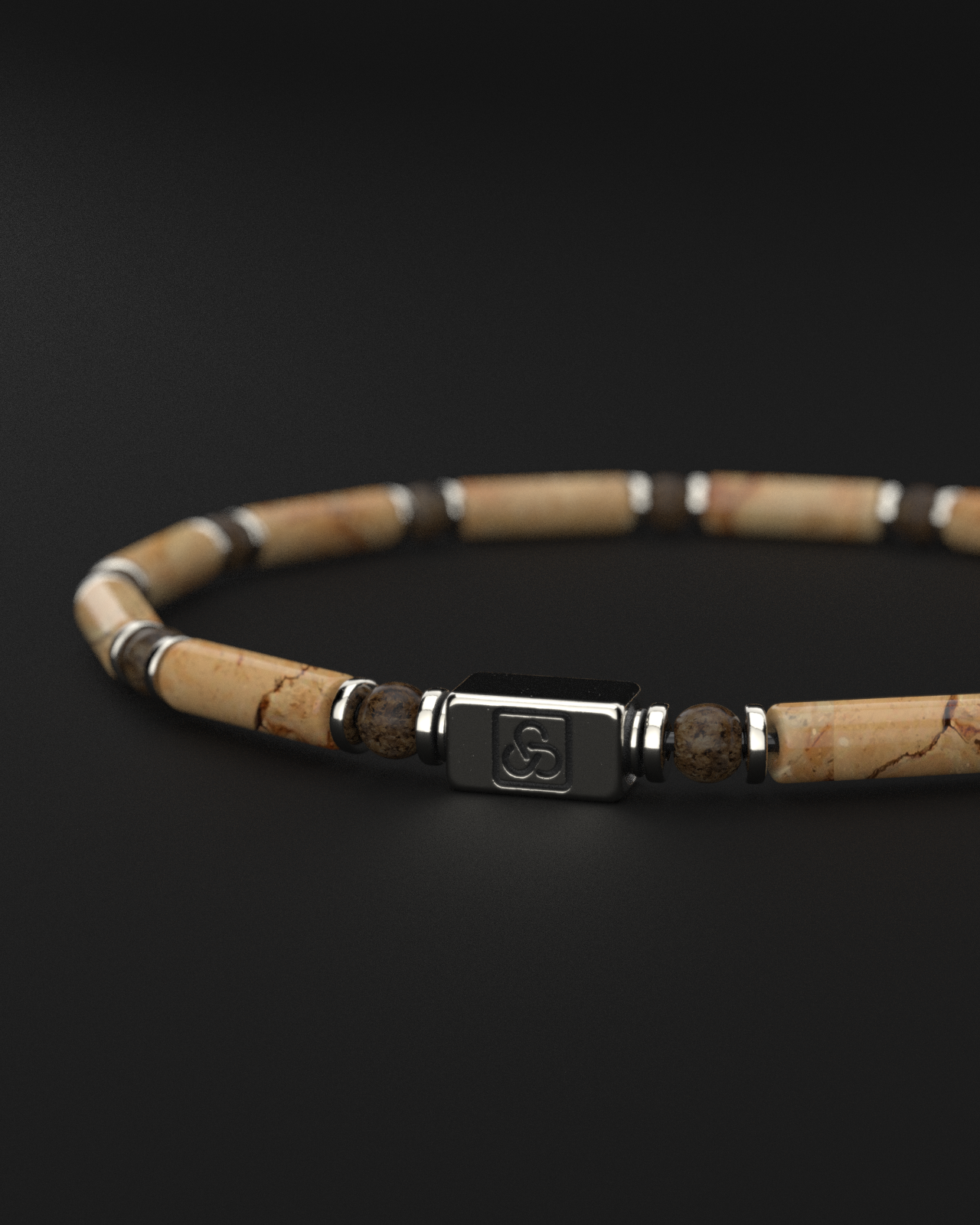 Jasper + Bronzite Bracelet 4mm | PIPE